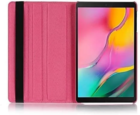 کاور چرخشی 360 درجه تبلت سامسونگ گلکسی تب A7 لایت 8.7 T220 T225، پشت PU هوشمند، صورتی