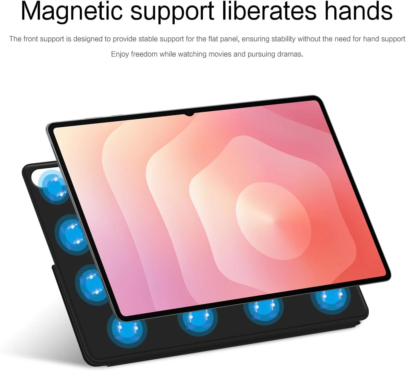 کاور تبلت Gruattreay برای سامسونگ گلکسی تب S11 Ultra 14.6 اینچ 2025 با قابلیت بیدار شدن/خواب خودکار، جذب مغناطیسی، چرم PU سبک وزن، کاور تاشو K-Fold (خاکستری)