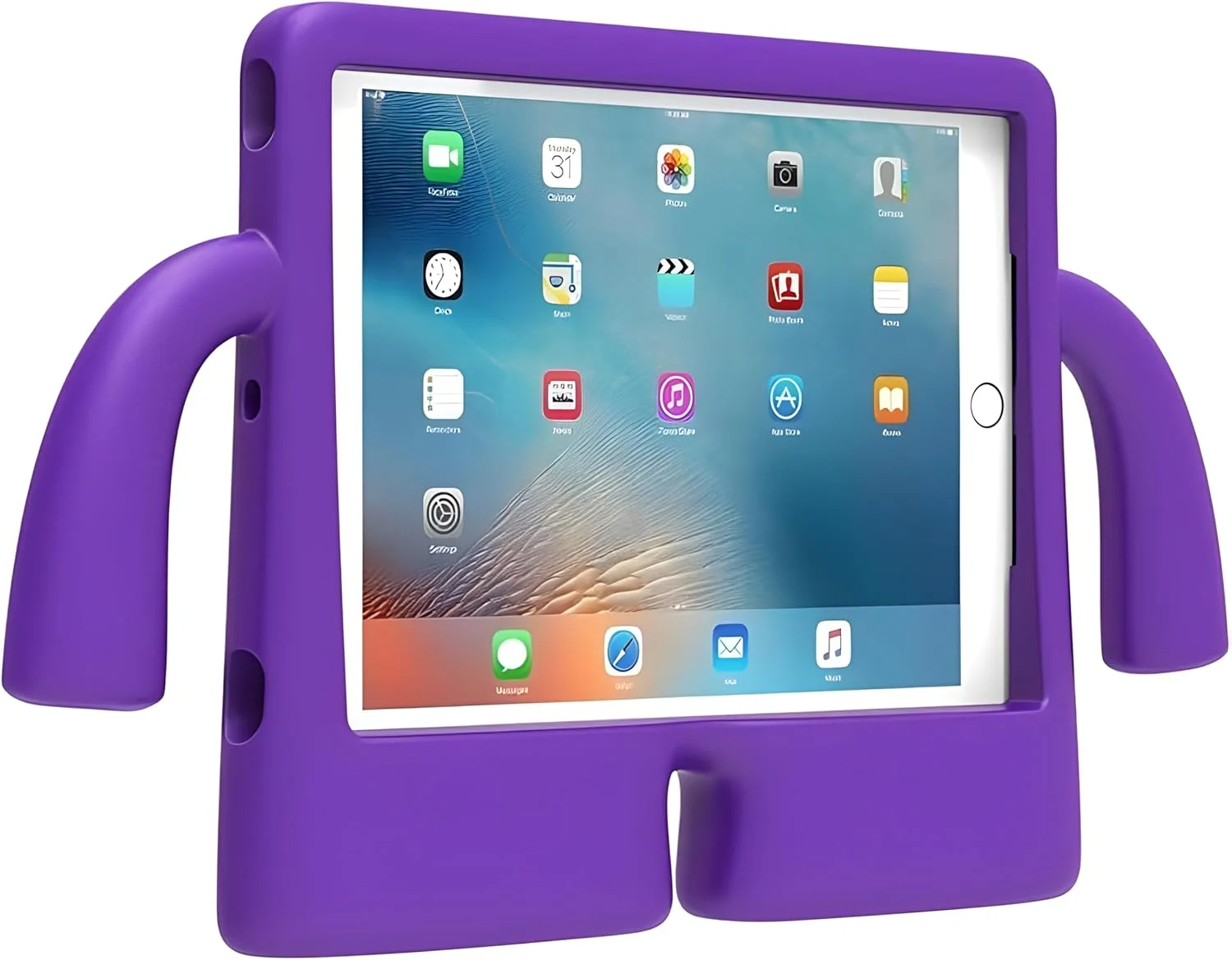 کیف محافظ کودکانه نکست استور برای تبلت سامسونگ گلکسی تب S9Fe 10.9 اینچ (2023)، کاور محافظ سبک وزن فوم با دسته و پایه، مقاوم در برابر ضربه و بادوام برای محافظت از تبلت گلکسی تب S9Plus X510 (بنفش)
