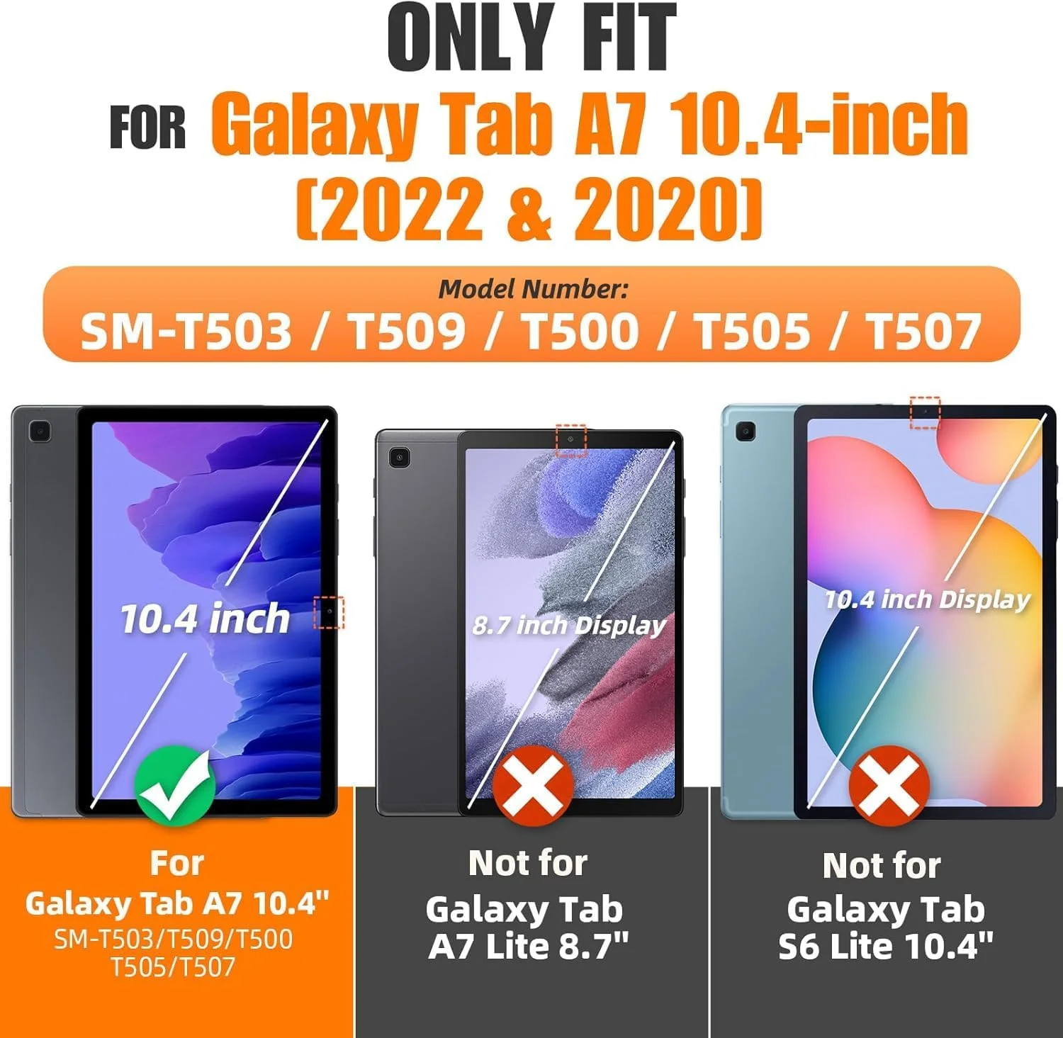 کیف HYAEcase برای تبلت سامسونگ گلکسی تب A7 10.4 2022/2020 (T503/T509/T500/T505/T507)، کاور چرخشی 360 درجه با قابلیت تنظیم زاویه دید و جای مداد (صورتی)