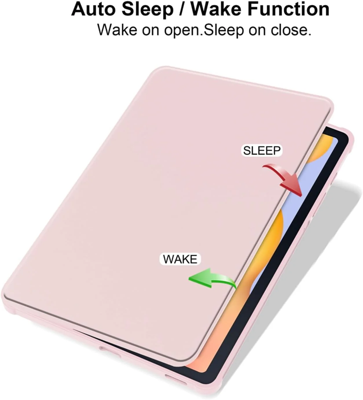 کیف HYAEcase برای تبلت سامسونگ گلکسی تب A7 10.4 2022/2020 (T503/T509/T500/T505/T507)، کاور چرخشی 360 درجه با قابلیت تنظیم زاویه دید و جای مداد (صورتی)