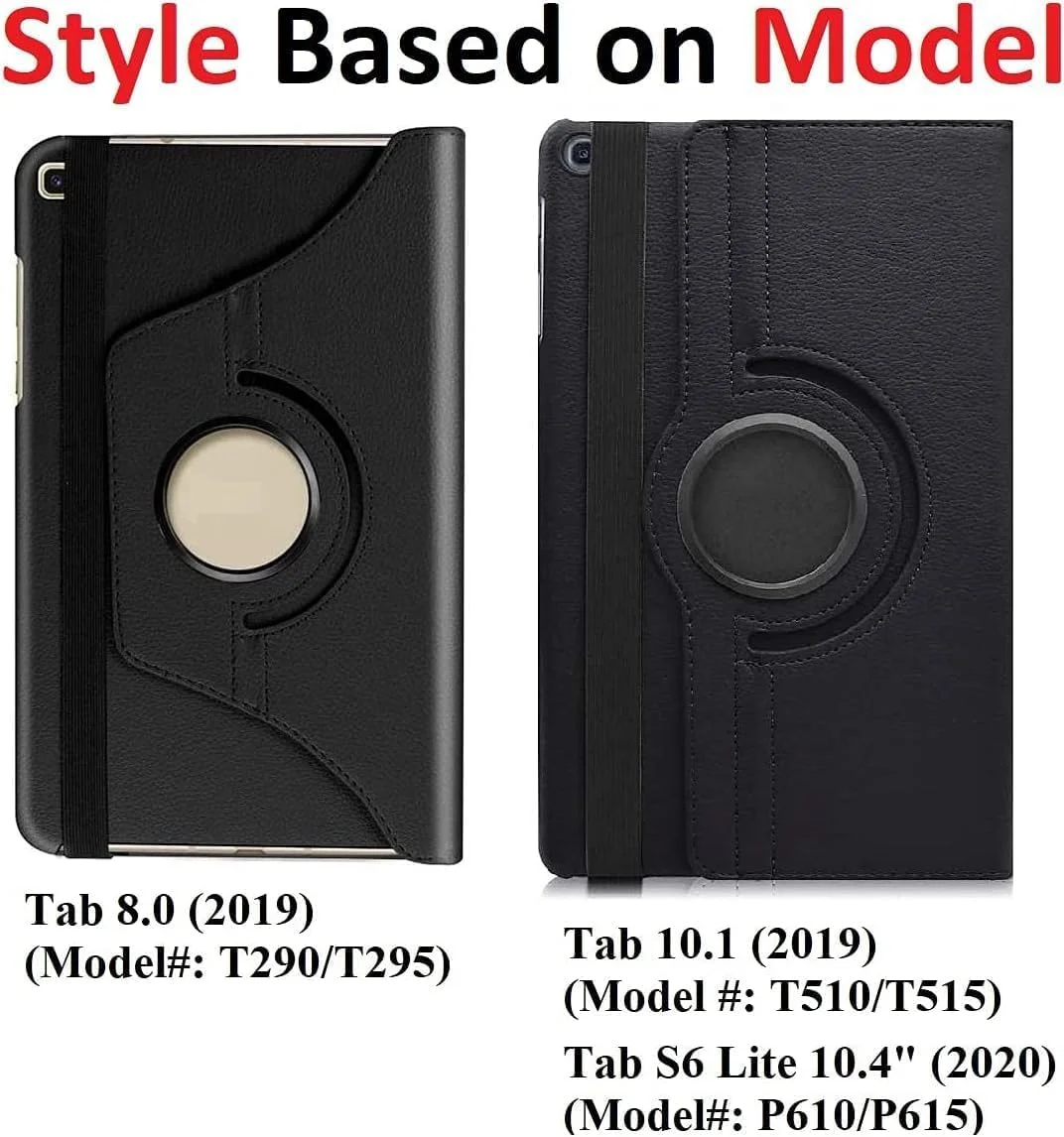 کاور چرخان الترازون سازگار با تبلت سامسونگ گلکسی تب S8 پلاس 2022 / S7 FE 2021 / S7 پلاس 2020 سایز 12.4 اینچ، استند 360 درجه، کاور هوشمند چرمی تبلت (مشکی) با قابلیت خواب/بیدار شدن خودکار