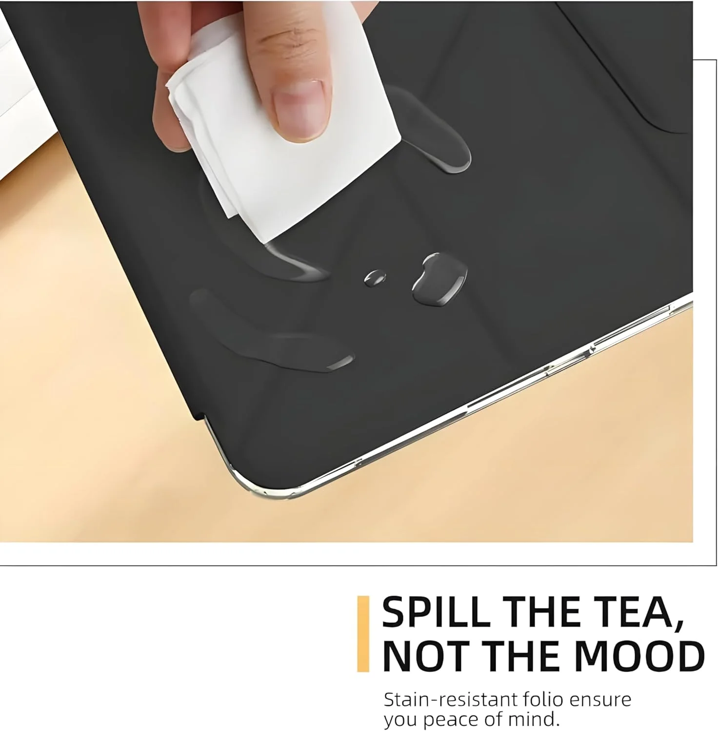 کیف چرمی هوشمند با قابلیت بیدار و خواب خودکار مناسب برای تبلت سامسونگ گلکسی تب A9، روکش پشتی سیلیکونی نرم، کیف تبلت چرمی سیلیکونی تغییر شکل دهنده (آبی)