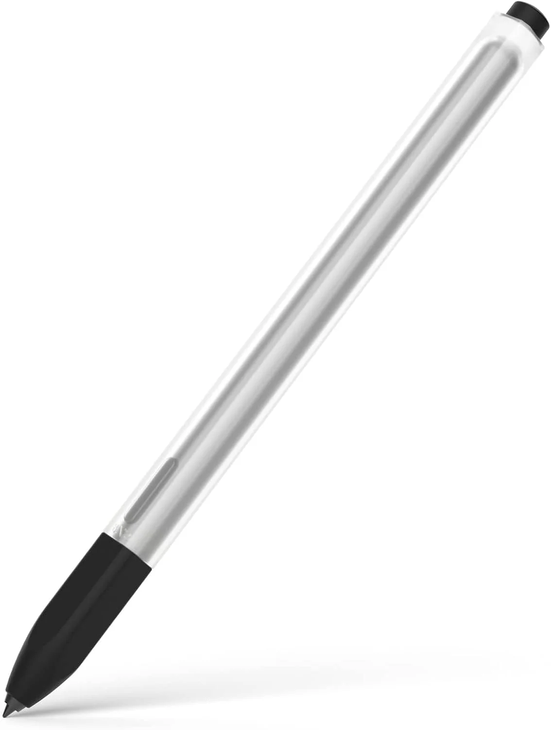 محافظ قلم لمسی NALACAL سازگار با قلم S تبلت های سامسونگ گلکسی تب S7/S7+/S7 FE/S8/S8+/S8 Ultra/S9/S9+/S9 Ultra، طراحی کلاسیک، کاور سیلیکونی نیمه شفاف ضد لغزش. (مشکی)