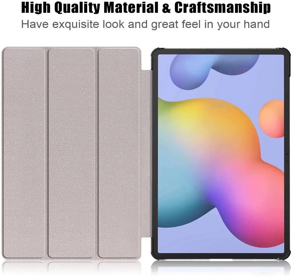 کیف محافظ تبلت SKEIDO سازگار با سامسونگ گلکسی تب S8 پلاس 5G 12.4 اینچ SM-X806، تب S7 FE SM-T730/T733/T736، جلد پشتی چرمی PC، استند، حالت خواب خودکار، کاور مغناطیسی هوشمند - مشکی