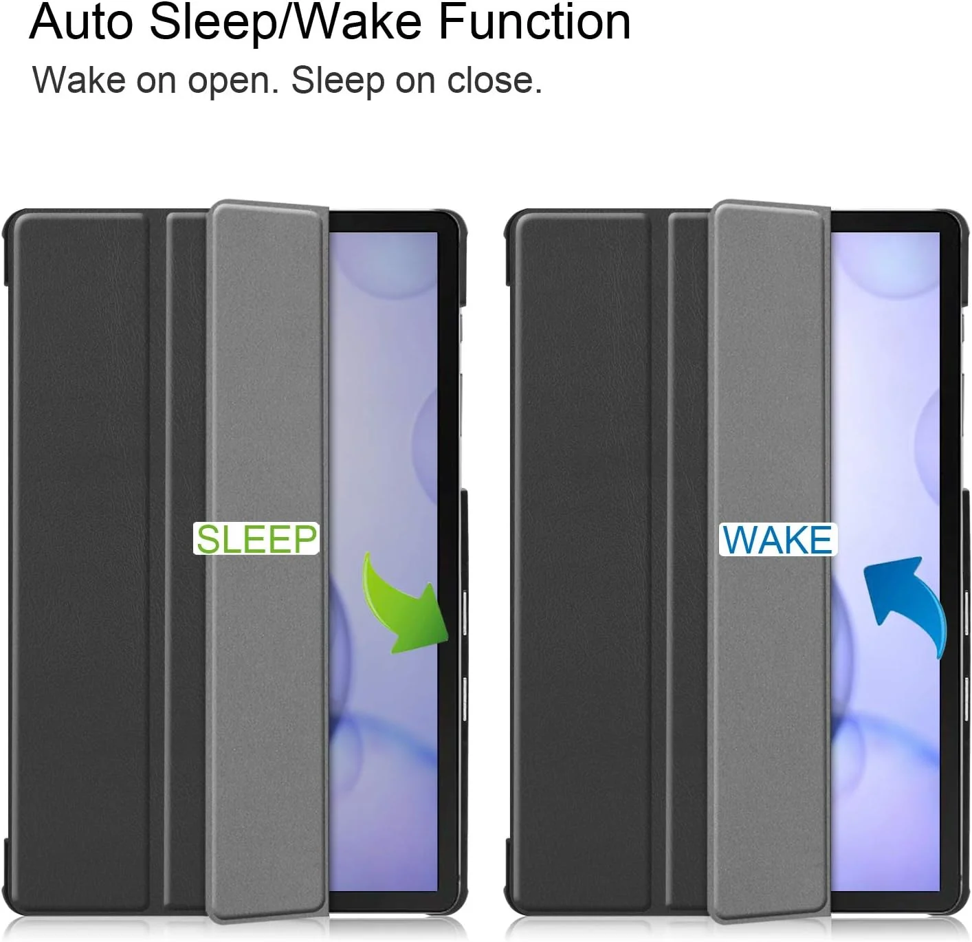 کیپوچ کاستر کیس برای سامسونگ گلکسی تب S6 10.5 SM-T860 SM-T865 - کاور سخت و فوق العاده نازک چرم PU برای سامسونگ گلکسی تب S6 10.5 SM-T860 SM-T865 - مشکی