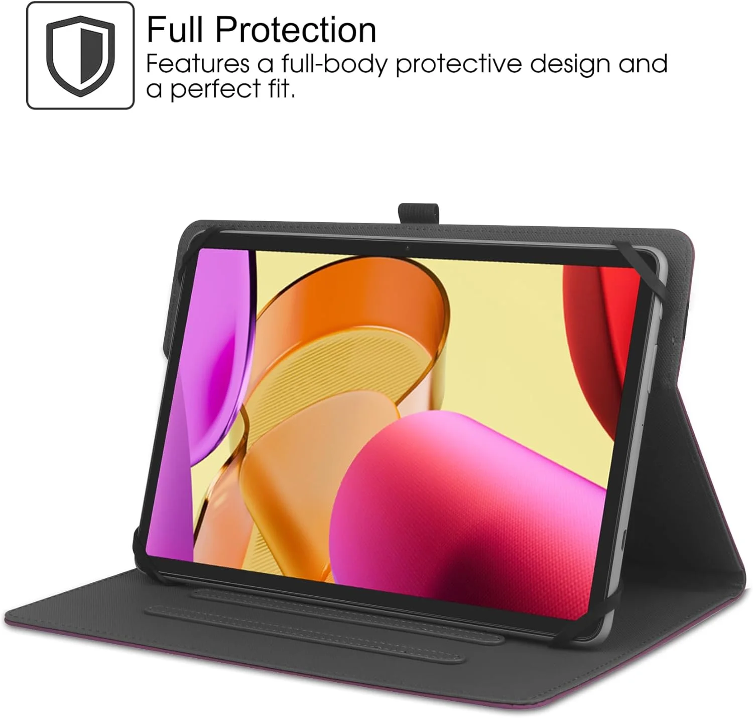 کیف تبلت جهانی HGWALP مناسب برای تبلت های 9، 9.7، 10.1، 10.2، 10.5، 10.9 و 11 اینچی، کاور محافظ استند دار برای تبلت های 9 تا 11 اینچی، کاور تبلت با نگهدارنده قلم برای آیپد، سامسونگ و سایر تبلت ها - PLBF