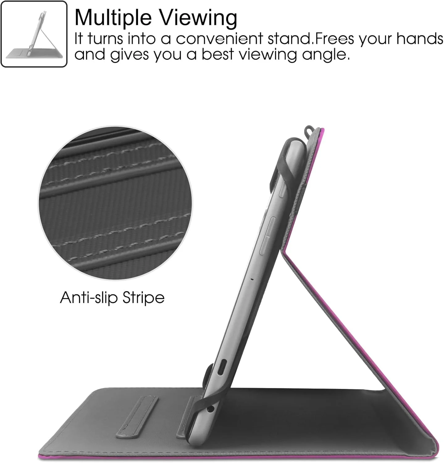 کیف تبلت جهانی HGWALP مناسب برای تبلت های 9، 9.7، 10.1، 10.2، 10.5، 10.9 و 11 اینچی، کاور محافظ استند دار برای تبلت های 9 تا 11 اینچی، کاور تبلت با نگهدارنده قلم برای آیپد، سامسونگ و سایر تبلت ها - PLBF