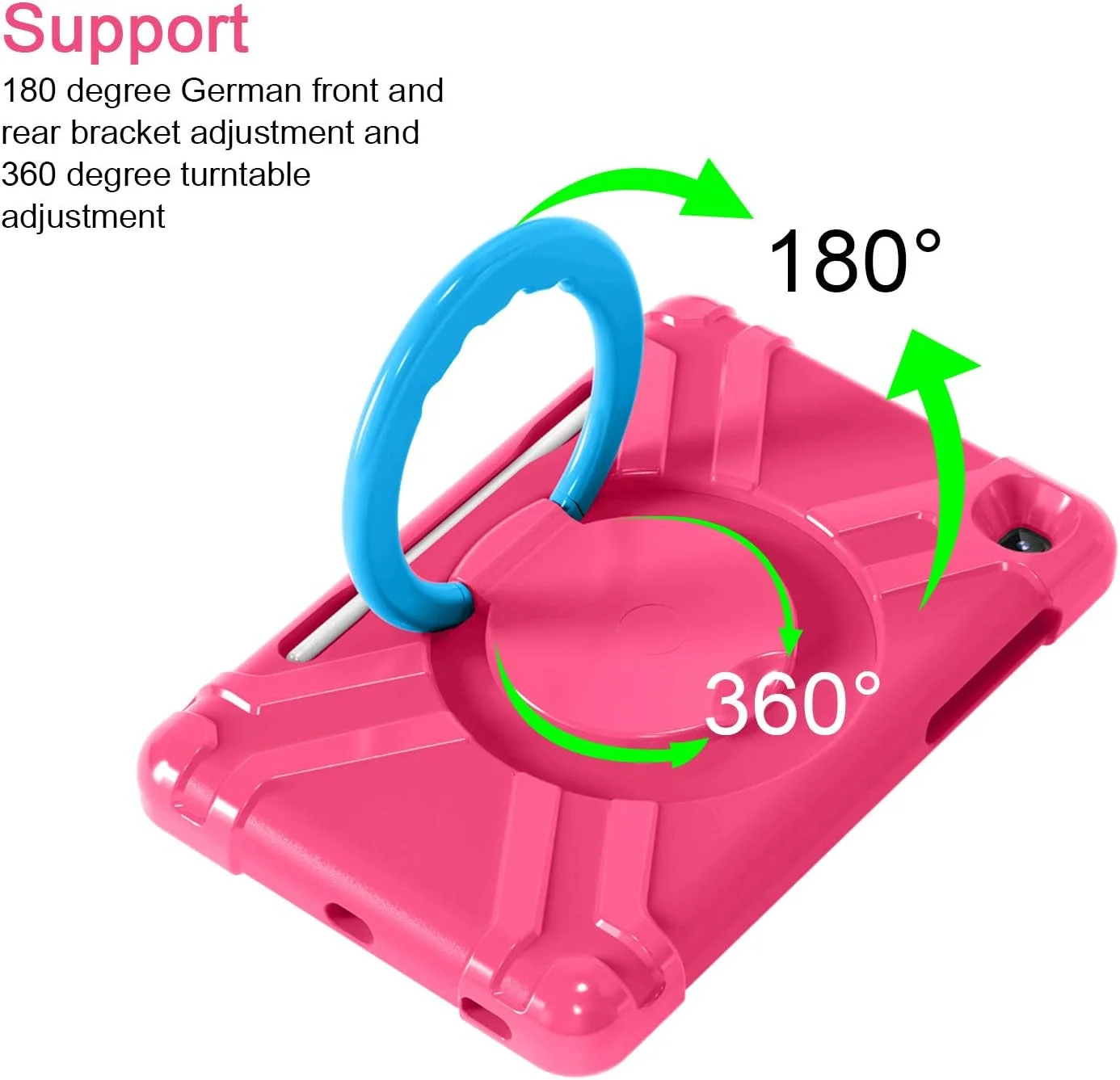 کاور محافظ تبلت GULFLINK مناسب برای تبلت سامسونگ Tab S6 Lite P610/P615 سایز 10.4 اینچ (قرمز رز و آبی)