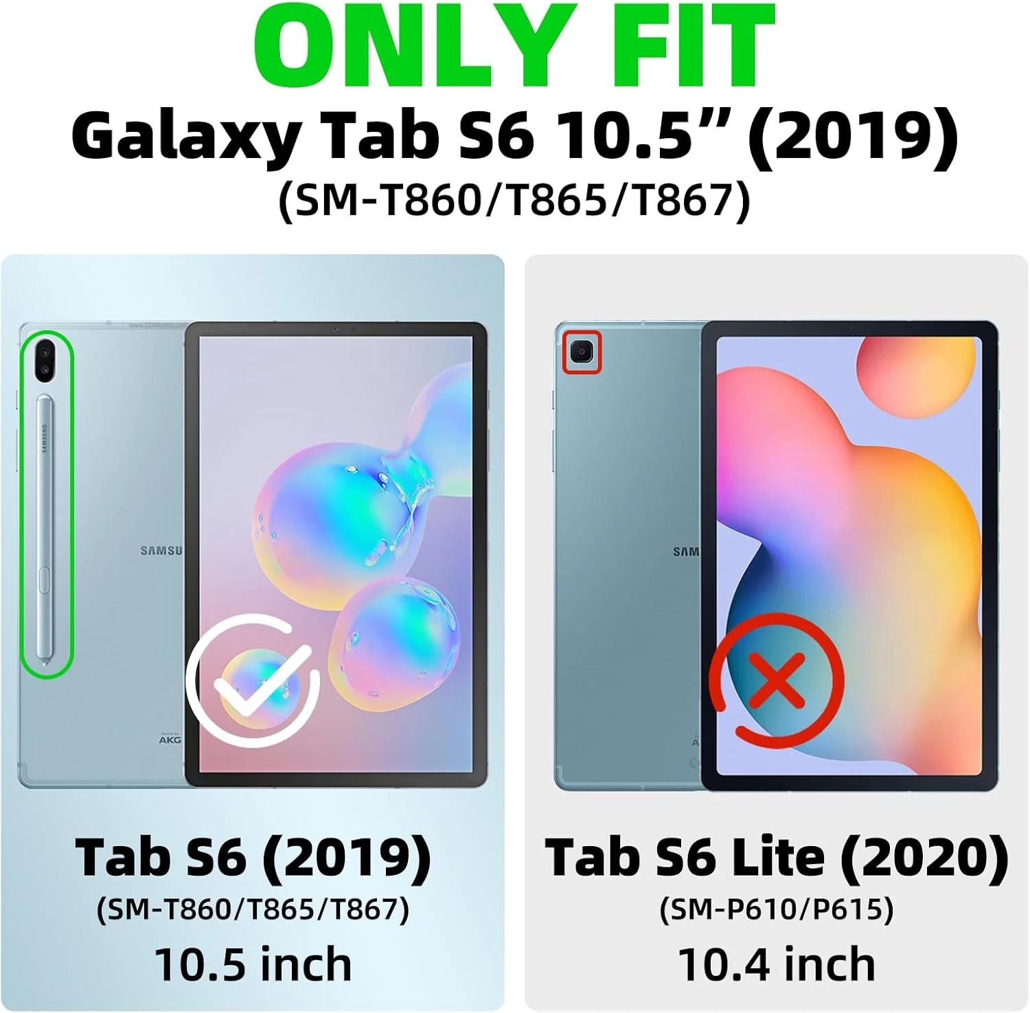 کاور Nuouxoco برای گلکسی تب S6 10.5 اینچی (مدل SM-T860/T865/T867) نسخه 2019، طرح سگ کارتونی بامزه و فانتزی، کاور تاشو با پایه چرمی PU ممتاز برای تبلت سامسونگ تب S6 10.5 - توله سگ بامزه