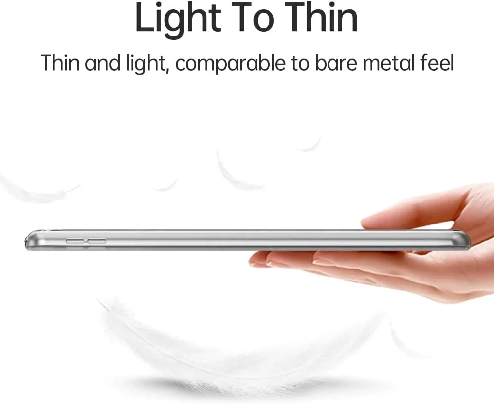 کاور محافظ تبلت الحسوشی سازگار با تبلت سامسونگ گلکسی تب S6 لایت 10.4 اینچ [2022] [SM-P613, SM-P619] [2020] [SM-P610N, SM-P615, SM-P610] کاور گوشه با سیلیکون نرم - شفاف…