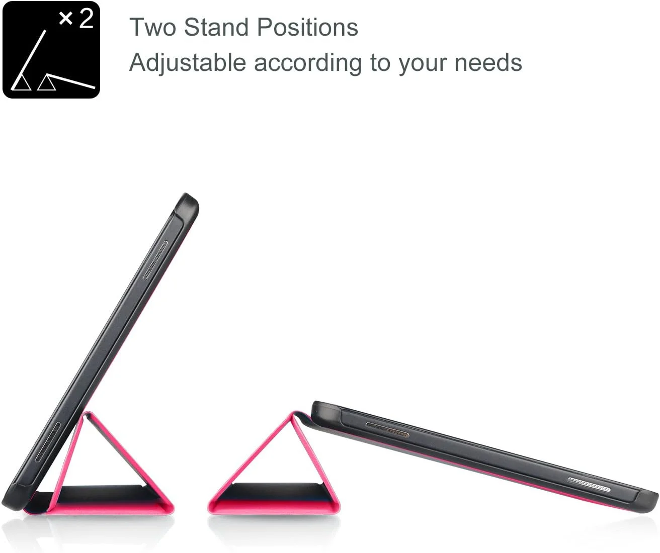 کیف محافظ باریک ProCase برای تبلت سامسونگ گلکسی تب A 10.1 اینچ مدل SM-T580 T585 T587 (مدل قدیمی عرضه شده در سال 2016) - کاور هوشمند تاشو با قابلیت استند - بنفش مایل به سرخابی