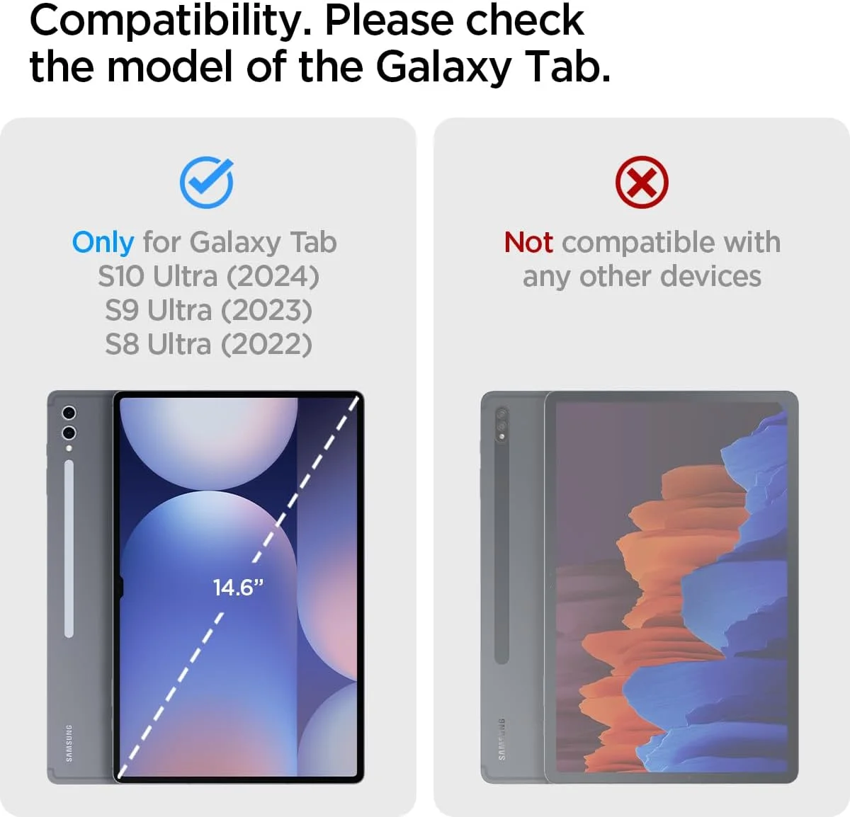 کاور محافظ سه لایه Spigen Rugged Armor Pro مناسب برای تبلت سامسونگ Galaxy Tab S10 Ultra سایز 14.6 اینچ (2024) / Tab S9/S8 Ultra (2023/2022) به همراه جای قلم S Pen - مشکی