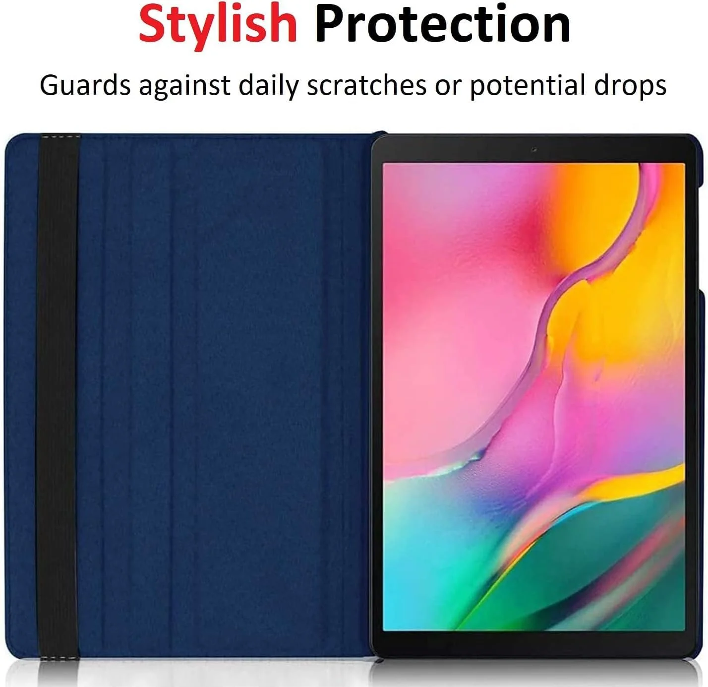 Galaxy Tab S6 Lite 10.4 Leather Smart Case, SM-P610/P615, Navy Blue