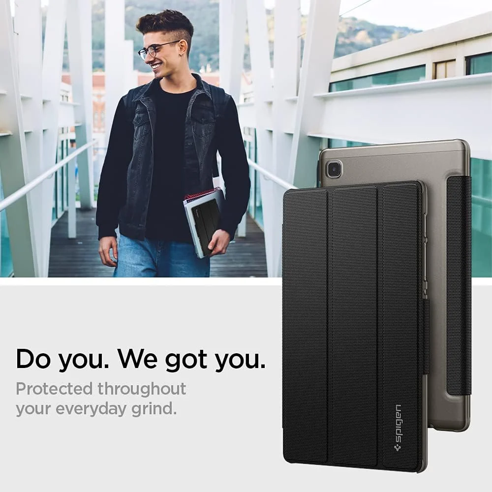 کیف تبلت Spigen Liquid Air Folio مناسب برای تبلت سامسونگ گلکسی تب A7 LITE سایز 8.7 اینچ (2021) - مشکی