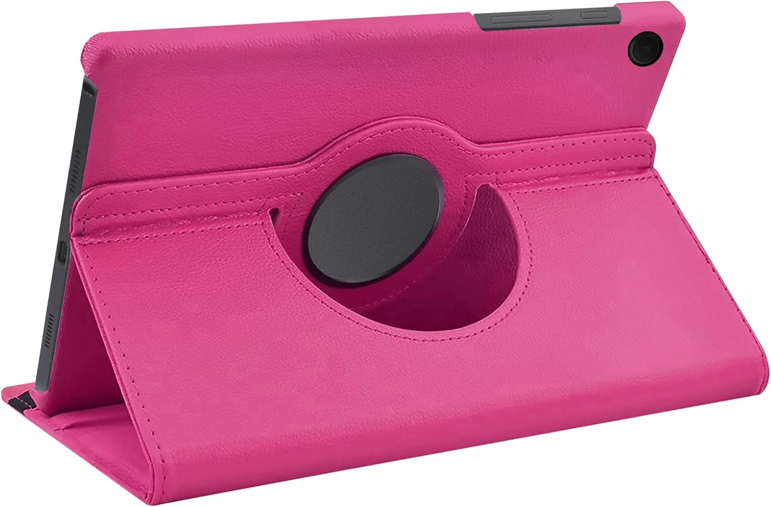 کاور چرمی چرخشی 360 درجه Muzz مناسب برای تبلت سامسونگ گلکسی تب A8 10.5 اینچ مدل 2022 [مدل: SM-X200 / SM-X205 / SM-X207] (صورتی)