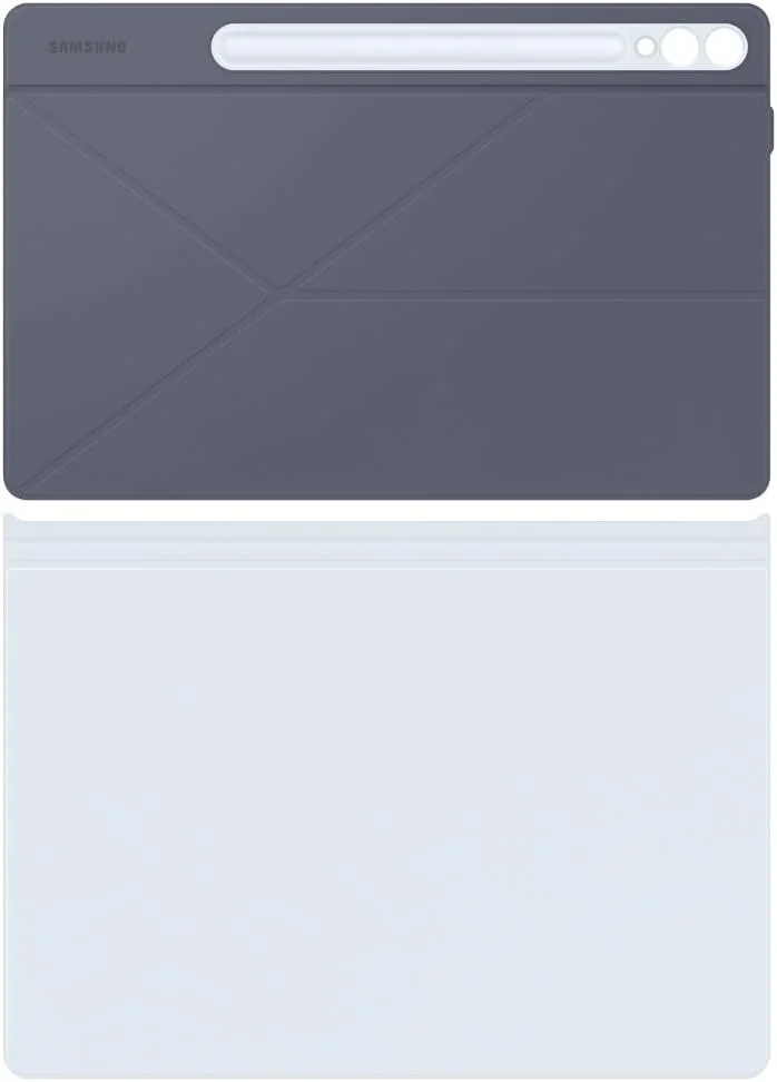 کاور هوشمند کتابی سامسونگ EF-BX810 برای گلکسی تب S10+، تب S9+، تب S9 FE+، کاور تبلت دو تکه، باریک، سبک، استند راحت، دارای محل نگهداری قلم S، آبی