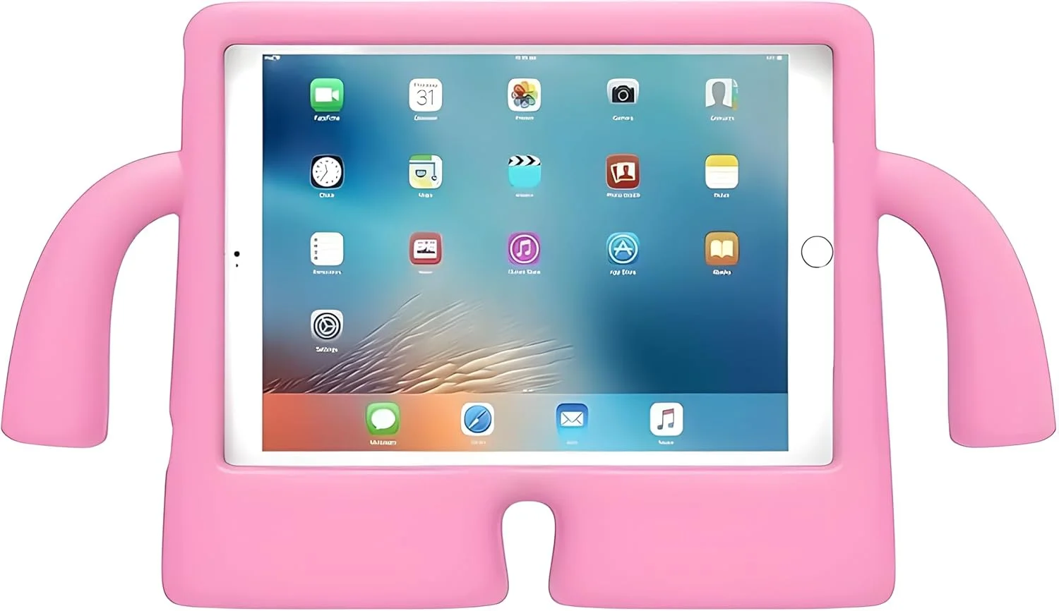 کیف کودکانه نکست استور برای تبلت سامسونگ گلکسی تب S9 11 اینچ (2023)، کاور محافظ سبک وزن فوم دار با دسته و پایه، مقاوم در برابر ضربه و افتادن برای تبلت گلکسی تب S9 مدل SM-X710/X718 (صورتی روشن)