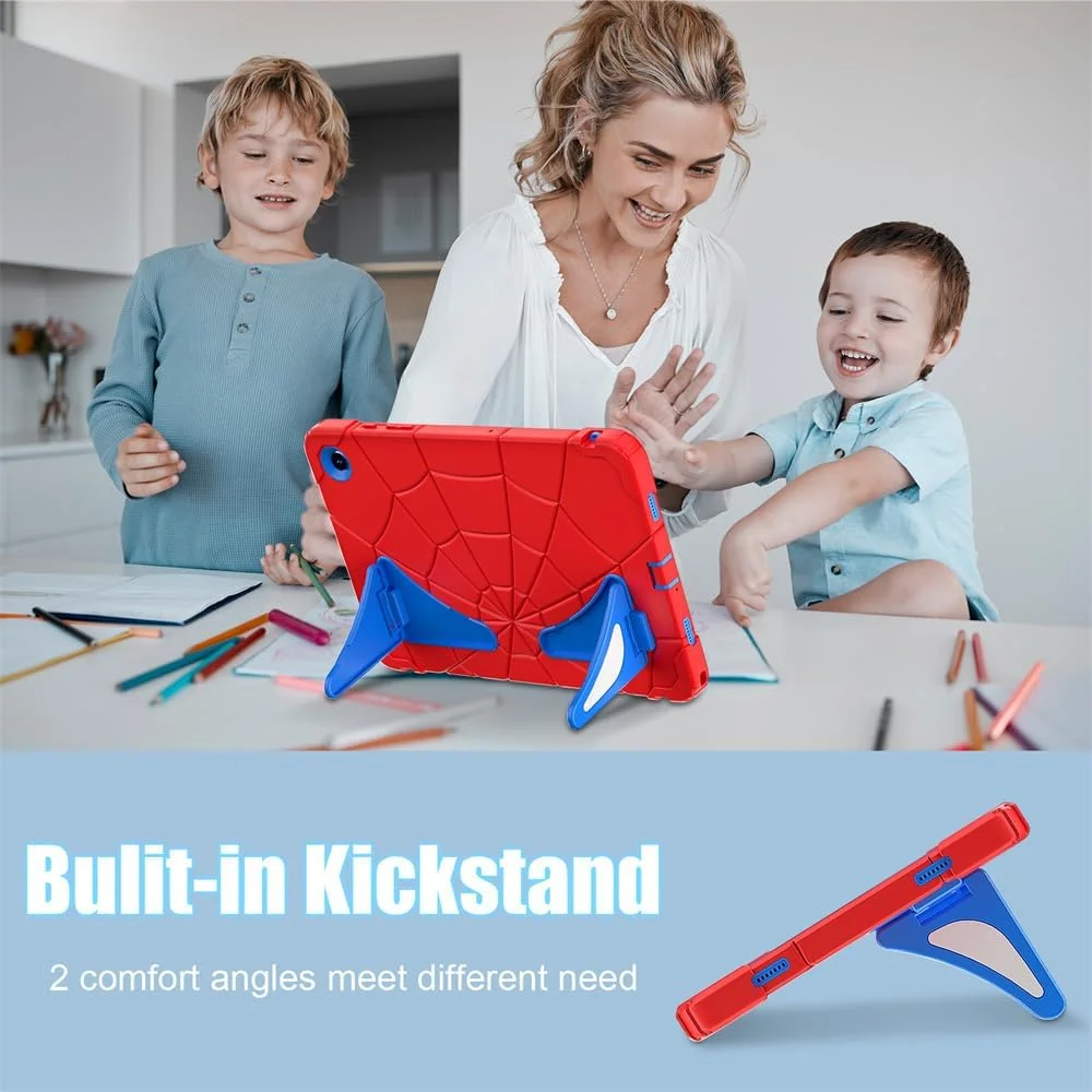 کاور محافظ تبلت سامسونگ گلکسی تب A9 پلاس 11 اینچی (2023) مدل AXIYIBZI - کاور محافظ با استند و محافظت از گوشه‌های تقویت‌شده در برابر ضربه - قرمز