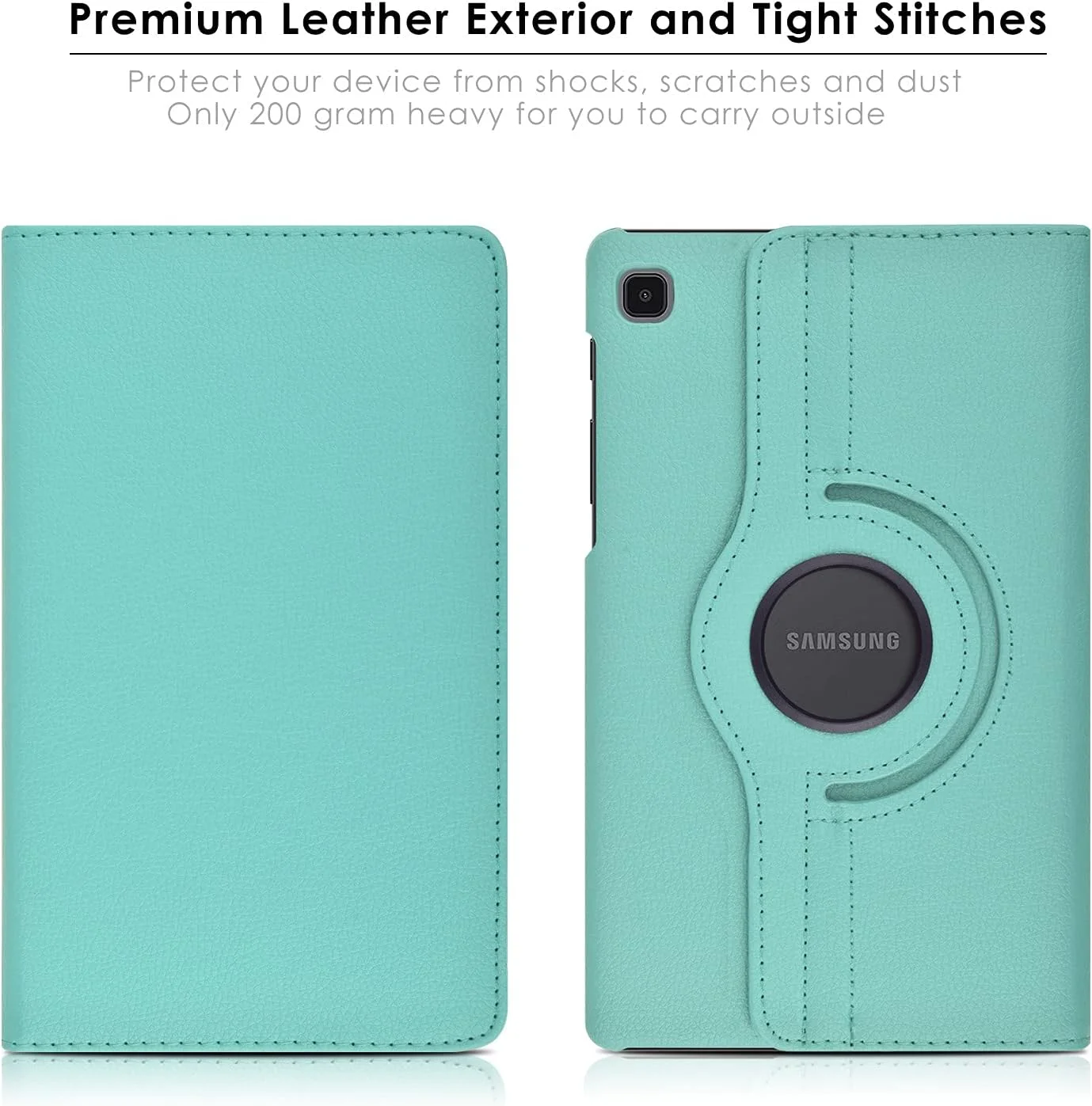 کیف چرخشی 360 درجه KATUMO سازگار با Samsung Galaxy Tab A7 Lite 8.7 اینچ 2021 (-T220/T225)، کیف کتابی با قابلیت بیدار شدن خودکار، کاور هوشمند برای تبلت Samsung Tab A7 Lite 8.7