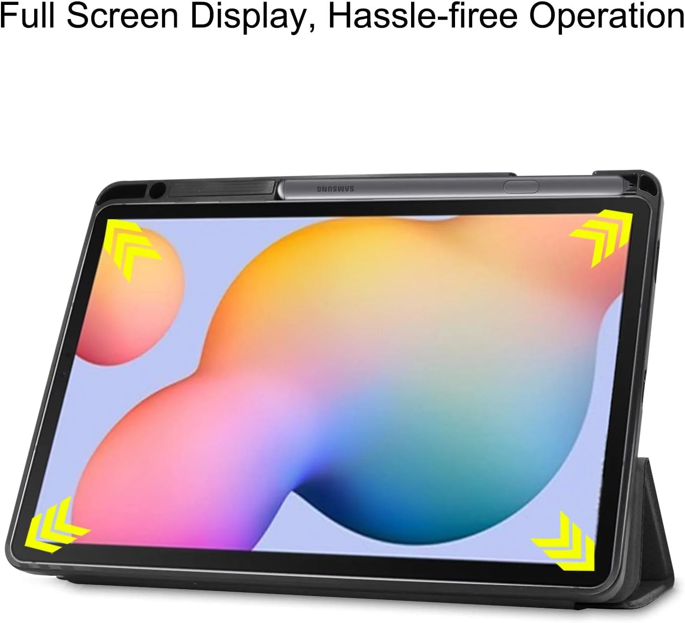 AWH Case for Samsung Galaxy Tab S7 FE 12.4" 2021 (-T730/T736B) with S Pen Holder, Smart Case with Auto Sleep/Wake for Galaxy Tab S7 Plus/Fe 12.4" 2020, (Blue)