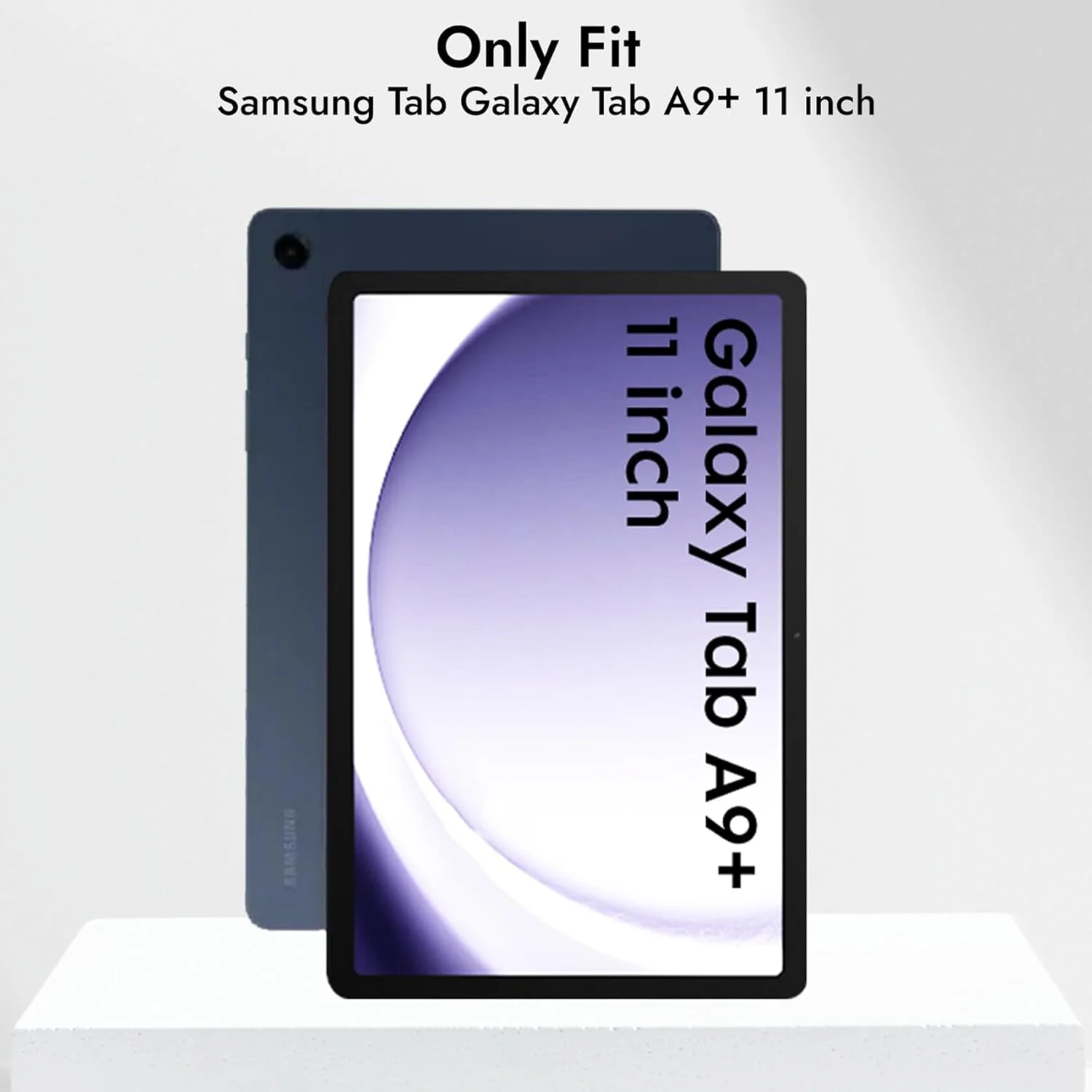 کاور محافظ تبلت سامسونگ Tab A9 Plus سایز 11 اینچ، کاور تاشو برای تبلت سامسونگ گلکسی Tab A9 Plus / کاور تبلت Tab A9+ با پشت شفاف [پشتیبانی از حالت خواب و بیدار شدن خودکار] - آبی اقیانوسی