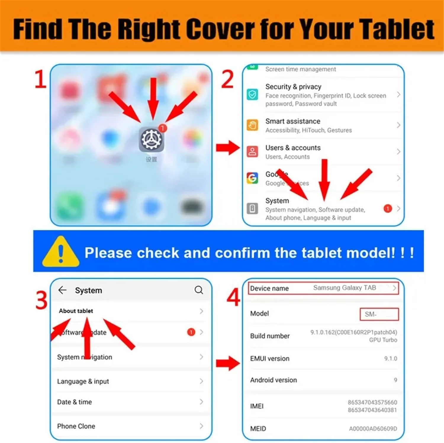 کیف باریک SKEIDO برای تبلت سامسونگ گلکسی تب A 10.5 SM-T590 SM-T595 SM-597، کاور هوشمند استنددار، جلد تبلت، چرم PU فونداسیون (آبی تیره)