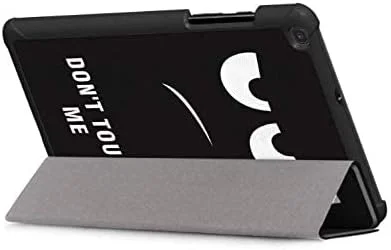 کیف چرمی SKEIDO مناسب برای تبلت سامسونگ گلکسی تب A 8.0 2019 مدل SM-T290 T295، کاور تاشو و پایه دار (طرح چشم)