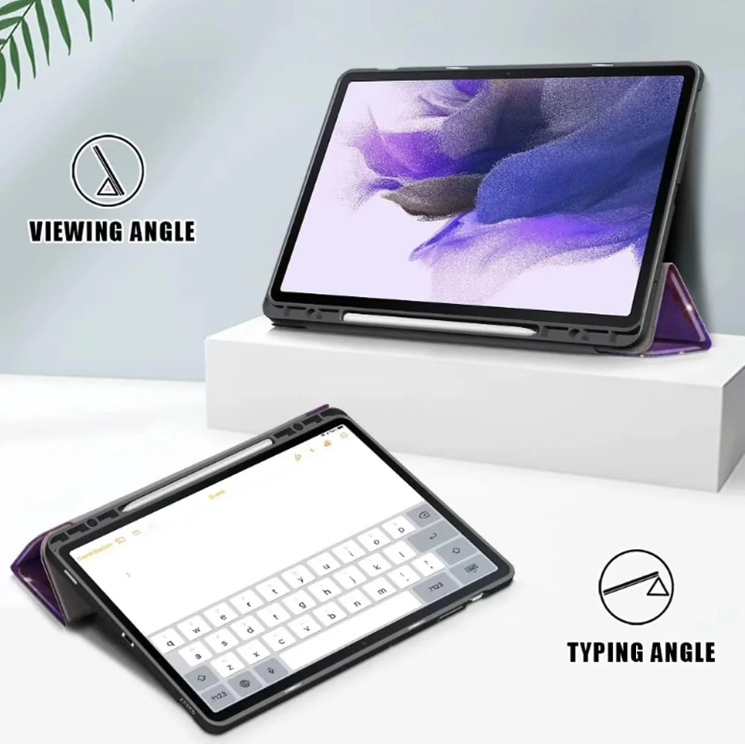 کیف چرمی SKEIDO مناسب برای تبلت سامسونگ گلکسی تب S7 FE T730/T733/T736/T738/ S7 Plus T970/T975 / S8 Plus SM-X800 SM-X806 - 12.4 اینچ