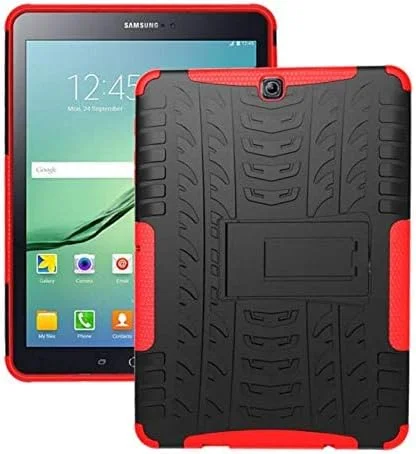 Heavy Duty Armor Tire Style Hybrid TPU PC Hard Cover Case for Samsung GALAXY Tab S2 9.7inch T810 tablet case