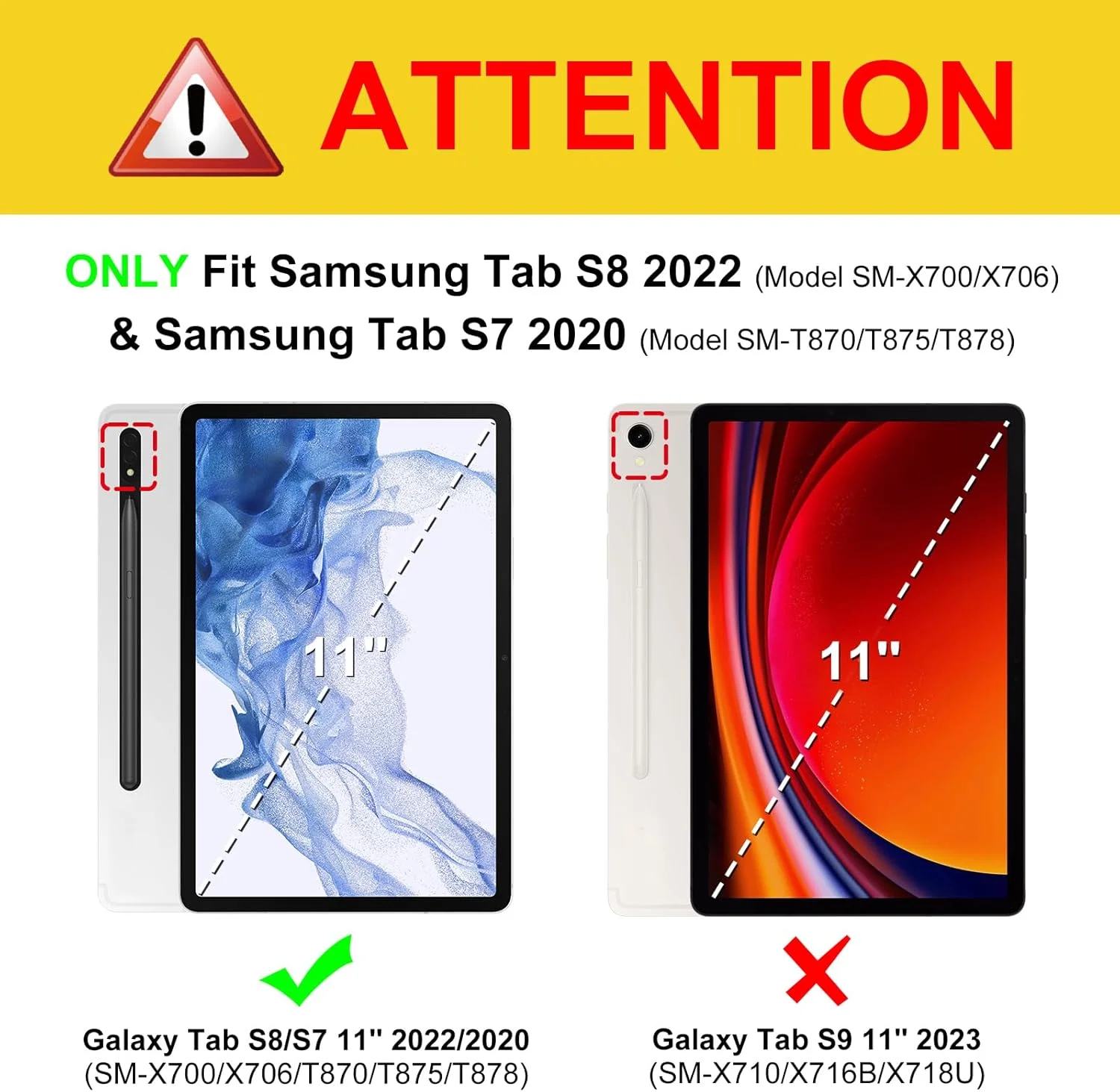 کیف باریک ترکیبی Fintie برای تبلت سامسونگ گلکسی تب S8/Tab S7 11 اینچ (مدل SM-X700/X706/T870/T875/T878) با نگهدارنده قلم S، روکش ضد ضربه با پوسته پشتی شفاف، یاسی بنفش