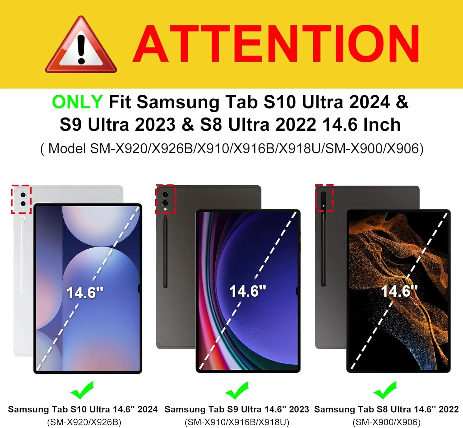 کاور باریک هیبریدی Fintie مناسب برای تبلت سامسونگ گلکسی تب S10 Ultra 2024 / S9 Ultra 2023 سایز 14.6 اینچ، کاور ضد ضربه با پشت شفاف، طرح سنگ مرمر یاسی