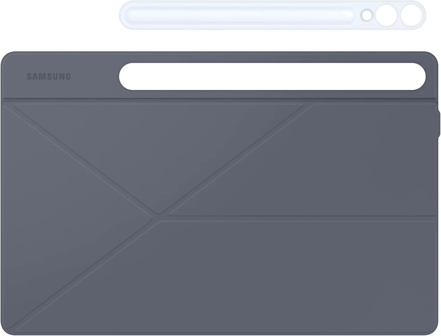 کاور هوشمند کتابی سامسونگ گلکسی تب S10+، محافظ تبلت، حالت های عمودی و افقی، سکوی جداشدنی، روشن/خاموش شدن خودکار صفحه نمایش، نسخه ایالات متحده، آبی