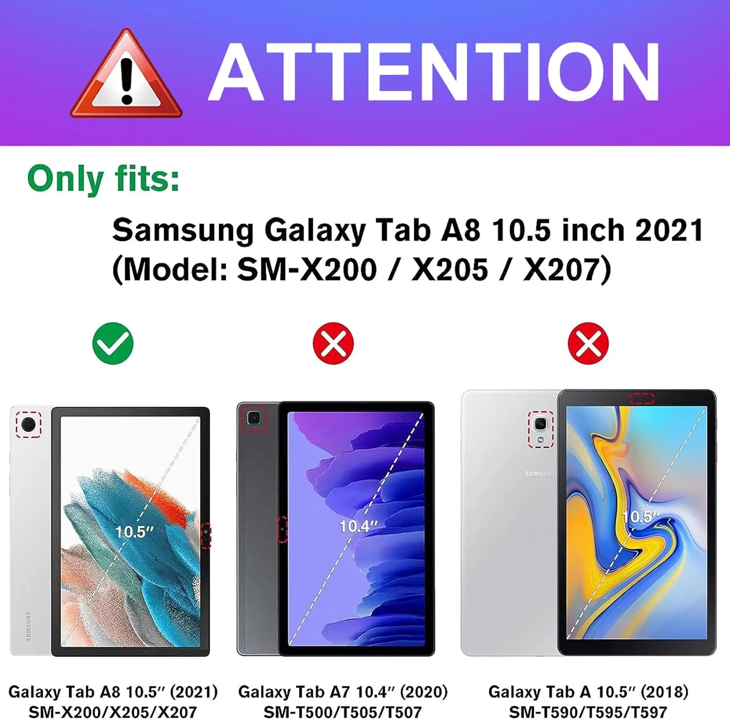 کاور تبلت سامسونگ گلکسی تب A8 با طرح گل، مناسب دختران و نوجوانان - مدل Uppuppy، سازگار با SM-X200/X205/X207