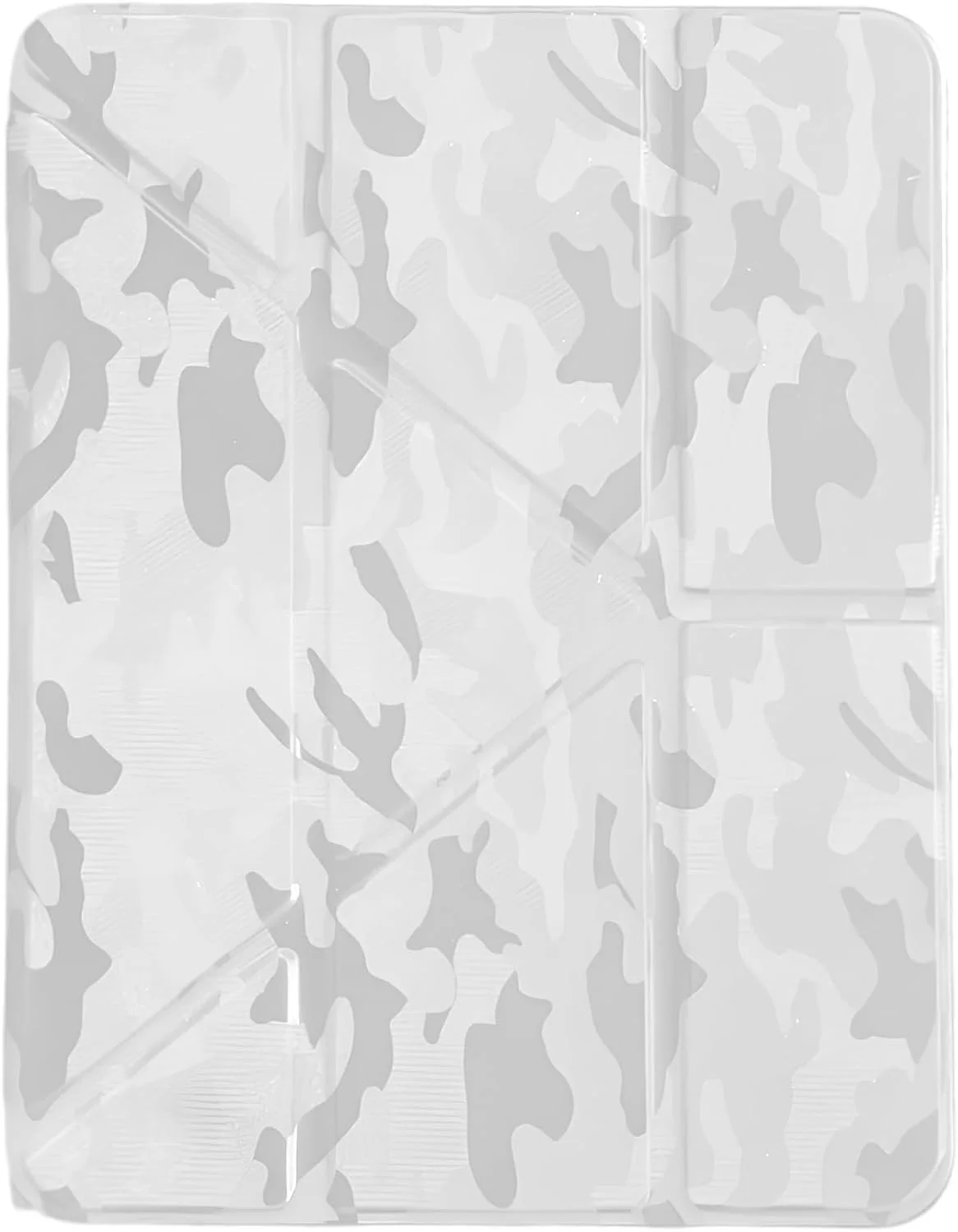 Next Store Durable Camouflage Tablet Case Compatible with Samsung Galaxy Tab S10 plus/S10fe+ Plus 12.4 inch – Smart Magnetic Foldable Cover, Stylish and Sturdy Protective Shell (white)