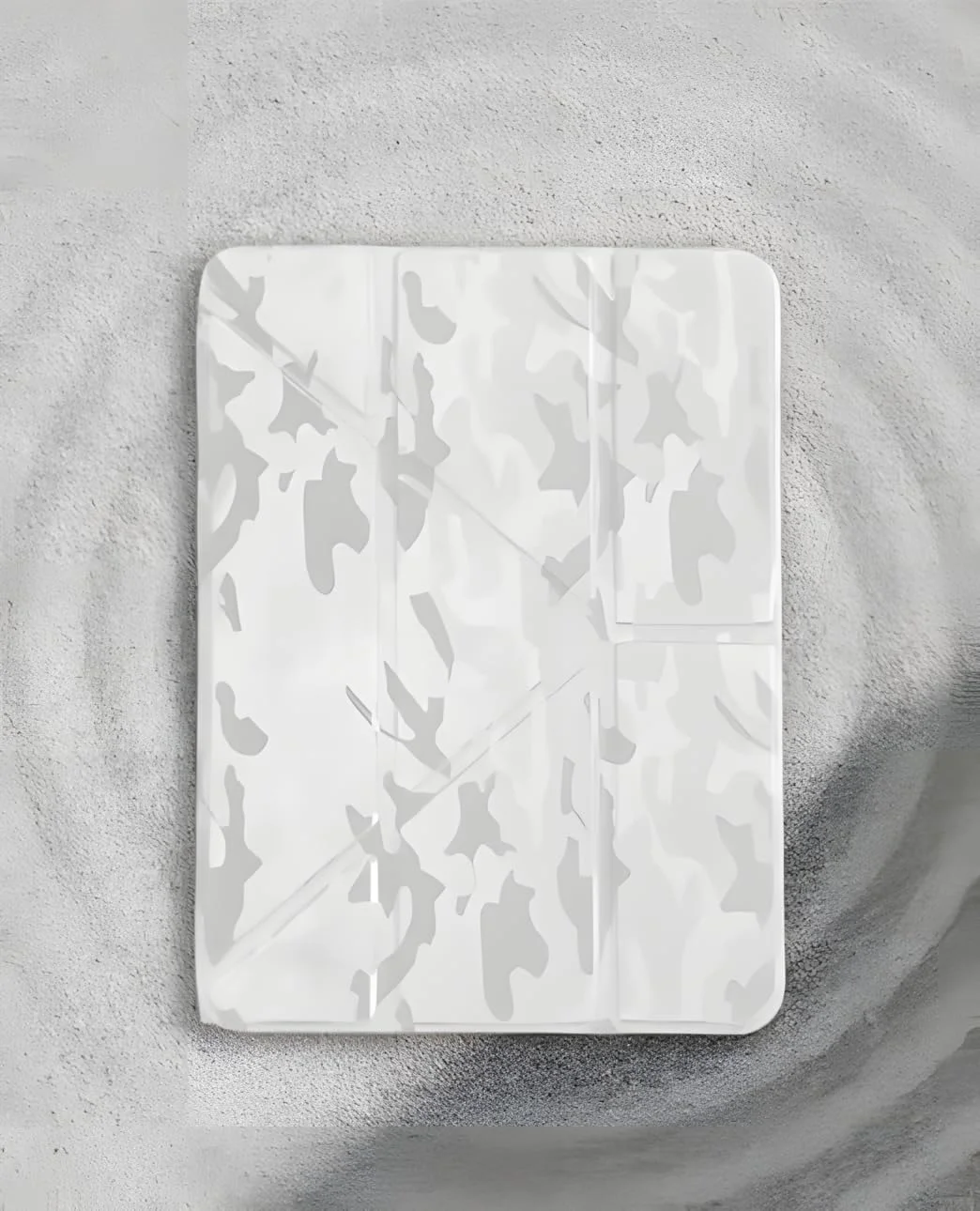 Next Store Durable Camouflage Tablet Case Compatible with Samsung Galaxy Tab S10 plus/S10fe+ Plus 12.4 inch – Smart Magnetic Foldable Cover, Stylish and Sturdy Protective Shell (white)