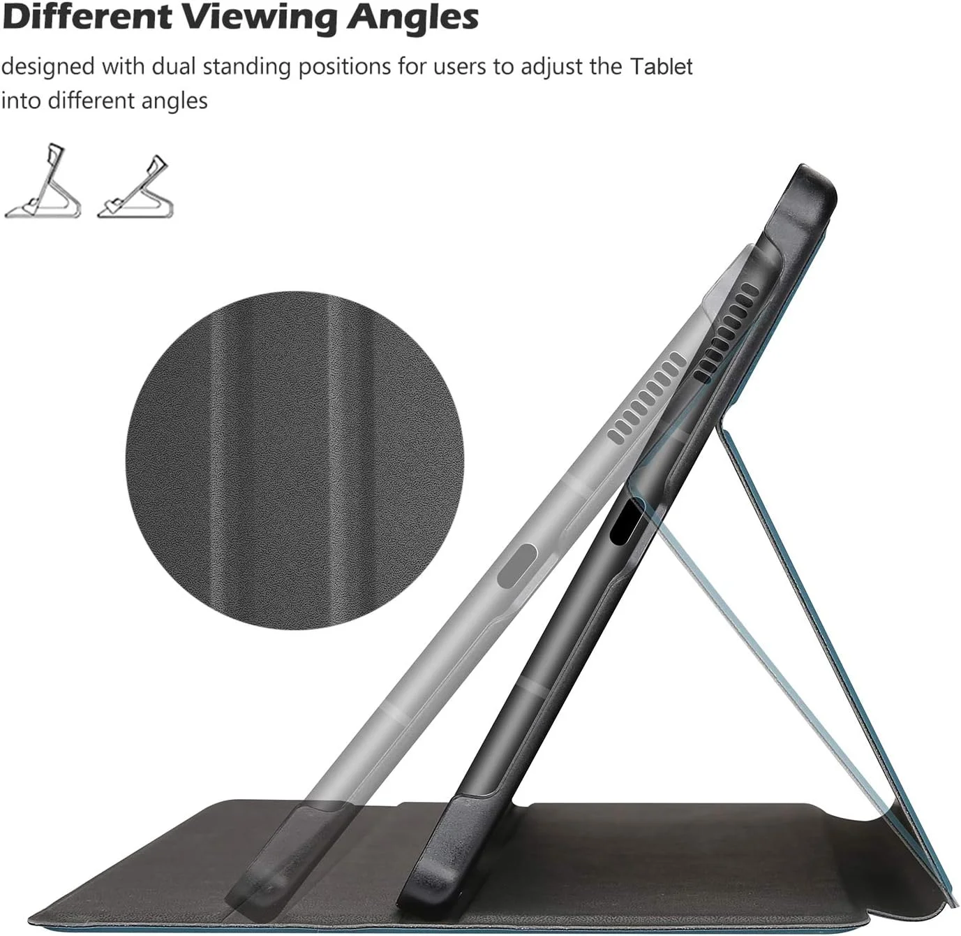 پروکیس برای گلکسی تب S6 لایت 10.4 اینچ 2022 2020 با نگهدارنده قلم S، کاور هوشمند باریک تاشو برای گلکسی تب S6 لایت 10.4 اینچ 2022 (SM-P613/ P619) و 2020 (SM-P610/ P615) - آبی فیروزه ای