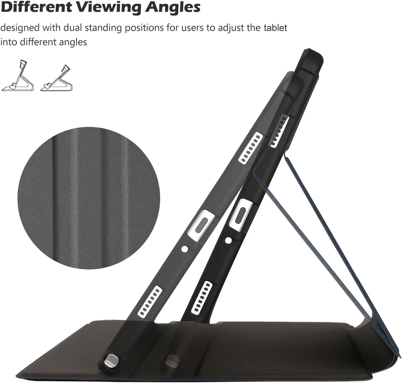 کیف محافظ ProCase برای گلکسی تب A9 پلاس 11 اینچ 2023، کیف هوشمند باریک با قابلیت استند برای محافظت از گلکسی تب A9 پلاس 2023 مدل SM-X210 SM-X215 SM-X216 SM-X218 - سرمه ای