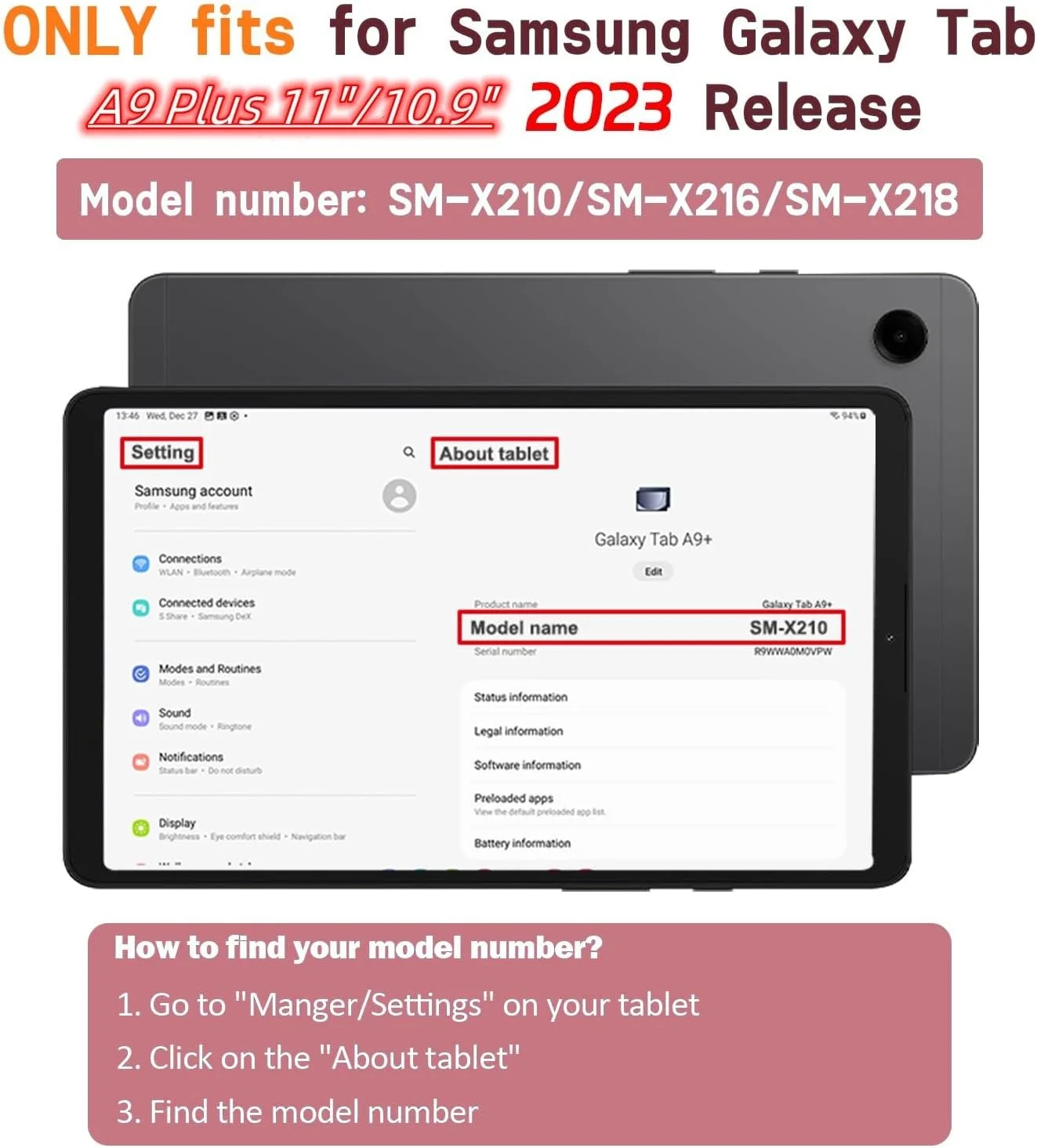 کیف کودکانه AVAWO برای تبلت سامسونگ گلکسی تب A9+/A9 پلاس 11 اینچ 2023، دارای بند، پایه دسته سبک وزن مقاوم در برابر ضربه مدل 2023 (SM-X210/X216/X218) با بند گردنی، رز کیف کودکانه AVAWO برای تبلت سامسونگ گلکسی تب A9+/A9 پلاس 11 اینچ 2023، دارای بند، پایه دسته سبک وزن مقاوم در برابر ضربه مدل 2023 (SM-X210/X216/X218) با بند گردنی، رز