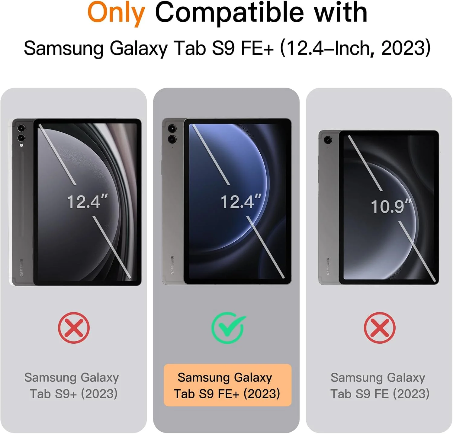 کاور تبلت JETech برای سامسونگ گلکسی تب S9 FE+ / S9 FE پلاس 12.4 اینچی، محافظ باریک و شفاف با قابلیت تاشوندگی سه حالته، پشتیبانی از شارژ قلم S Pen، قابلیت بیدار شدن/به خواب رفتن خودکار (مشکی) کاور تبلت JETech برای سامسونگ گلکسی تب S9 FE+ / S9 FE پلاس 12.4 اینچی، محافظ باریک و شفاف با قابلیت تاشوندگی سه حالته، پشتیبانی از شارژ قلم S Pen، قابلیت بیدار شدن/به خواب رفتن خودکار (مشکی)
