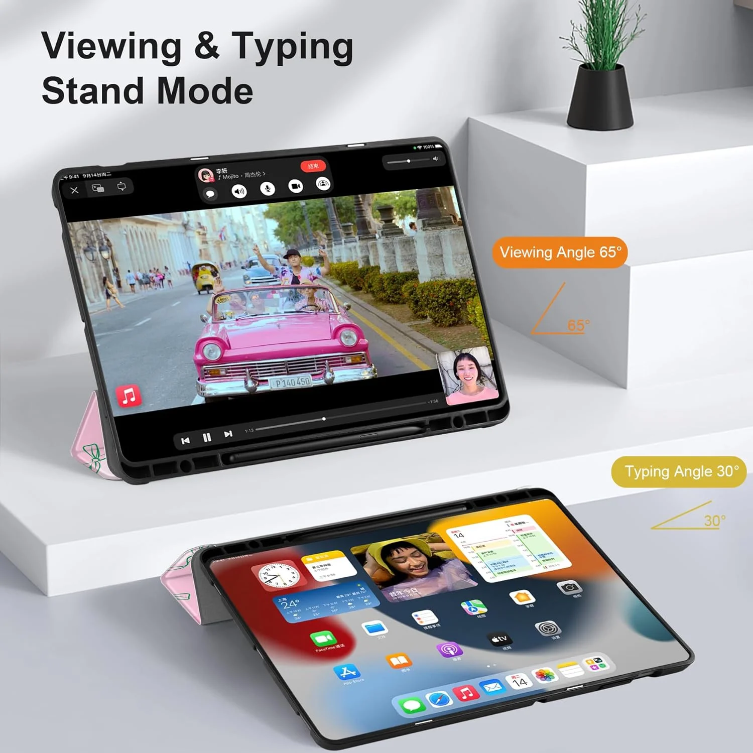کیف محافظ تبلت MEEgoodo مناسب برای تبلت سامسونگ گلکسی تب S10+ 2024/S9 پلاس/S9 FE پلاس 12.4 اینچ مدل 2023 با جای قلم، کاور تبلت با استند تاشو + بدنه پشتی TPU نرم + قابلیت بیدار شدن/خواب خودکار هوشمند، طرح توت فرنگی و پاپیون کیف محافظ تبلت MEEgoodo مناسب برای تبلت سامسونگ گلکسی تب S10+ 2024/S9 پلاس/S9 FE پلاس 12.4 اینچ مدل 2023 با جای قلم، کاور تبلت با استند تاشو + بدنه پشتی TPU نرم + قابلیت بیدار شدن/خواب خودکار هوشمند، طرح توت فرنگی و پاپیون