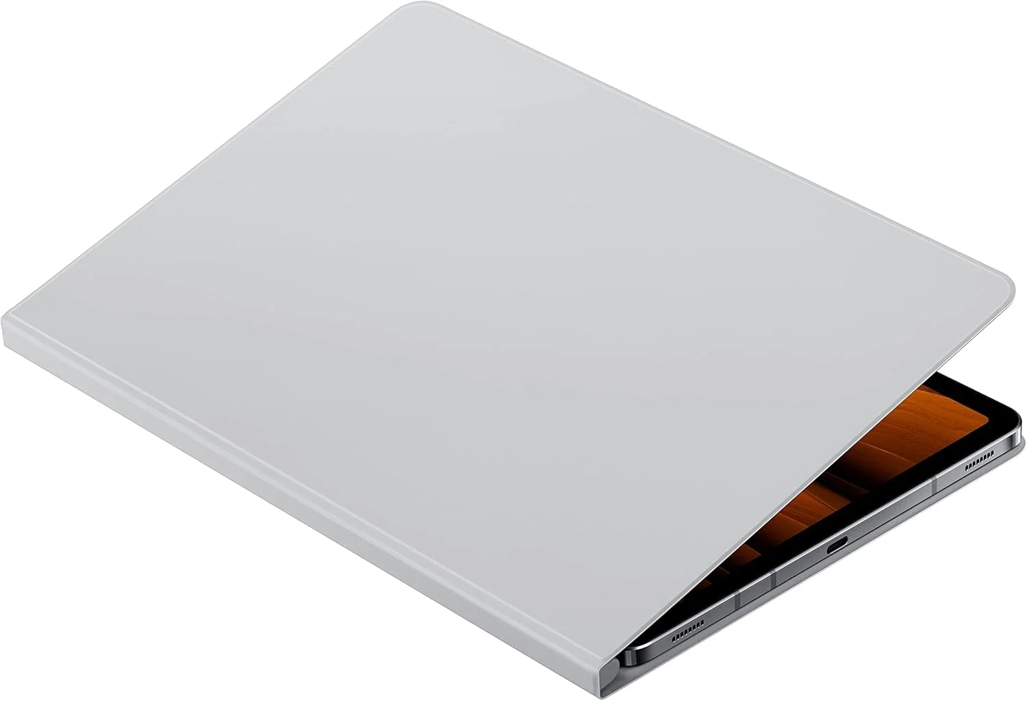 کاور کتابی تبلت سامسونگ گلکسی تب S8 / S7 - کاور اصلی تبلت سامسونگ - خاکستری روشن کاور کتابی تبلت سامسونگ گلکسی تب S8 / S7 - کاور اصلی تبلت سامسونگ - خاکستری روشن