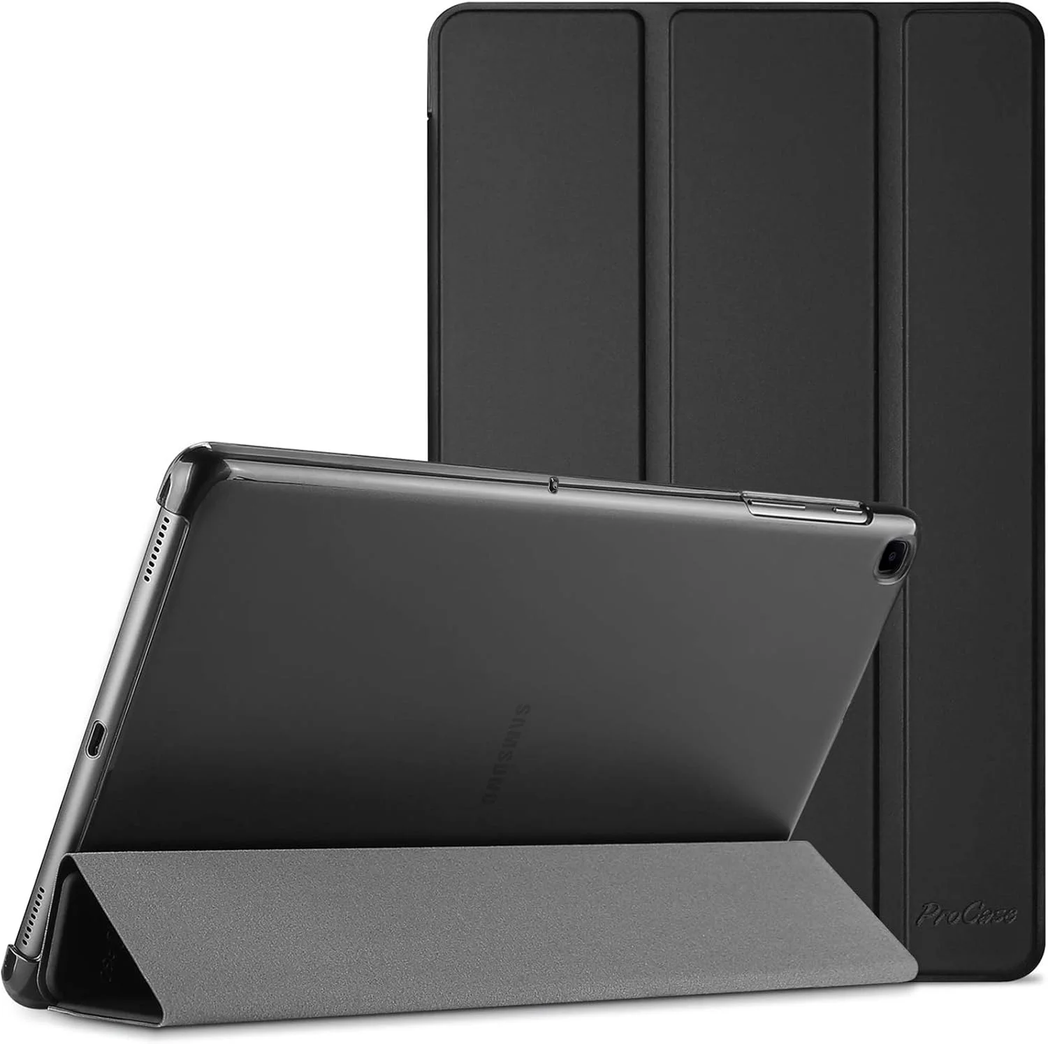 کیف محافظ تبلت سامسونگ گلکسی تب A7 با صفحه نمایش 10.4 اینچی (مدل SM-T500 T503 T505 T507)، کاور محافظ هارد شل برای تبلت 10.4 اینچی سامسونگ تب A7 مدل 2020 - مشکی