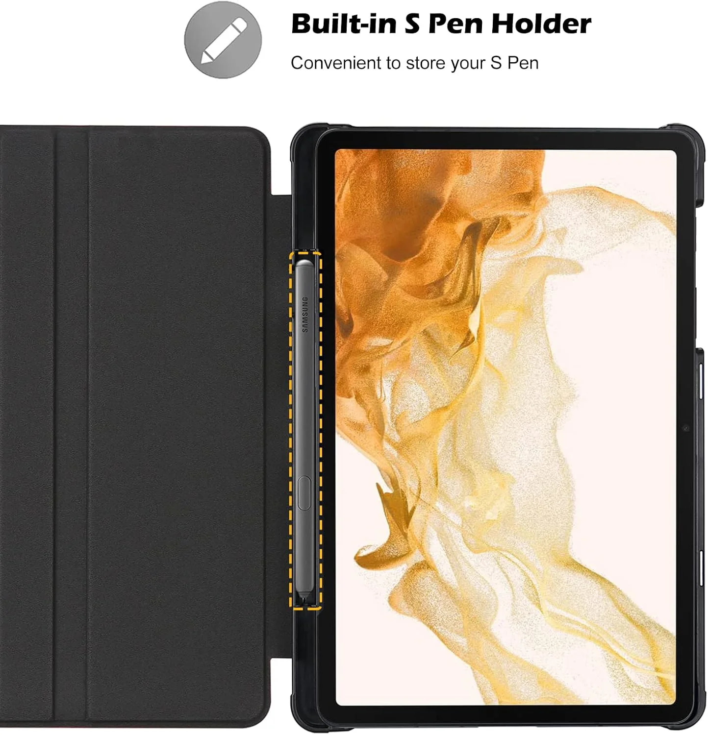 کاور پروکیس برای گلکسی تب S7 FE 5G 2021 / S8 Plus 2022 / S7 Plus 2020 سایز 12.4 اینچ به همراه جای قلم S Pen، کاور هوشمند برای تبلت 12.4 اینچی سامسونگ گلکسی (SM-X800 X806 T730 T736 T970 T975 T976 T978) - مشکی کاور پروکیس برای گلکسی تب S7 FE 5G 2021 / S8 Plus 2022 / S7 Plus 2020 سایز 12.4 اینچ به همراه جای قلم S Pen، کاور هوشمند برای تبلت 12.4 اینچی سامسونگ گلکسی (SM-X800 X806 T730 T736 T970 T975 T976 T978) - مشکی