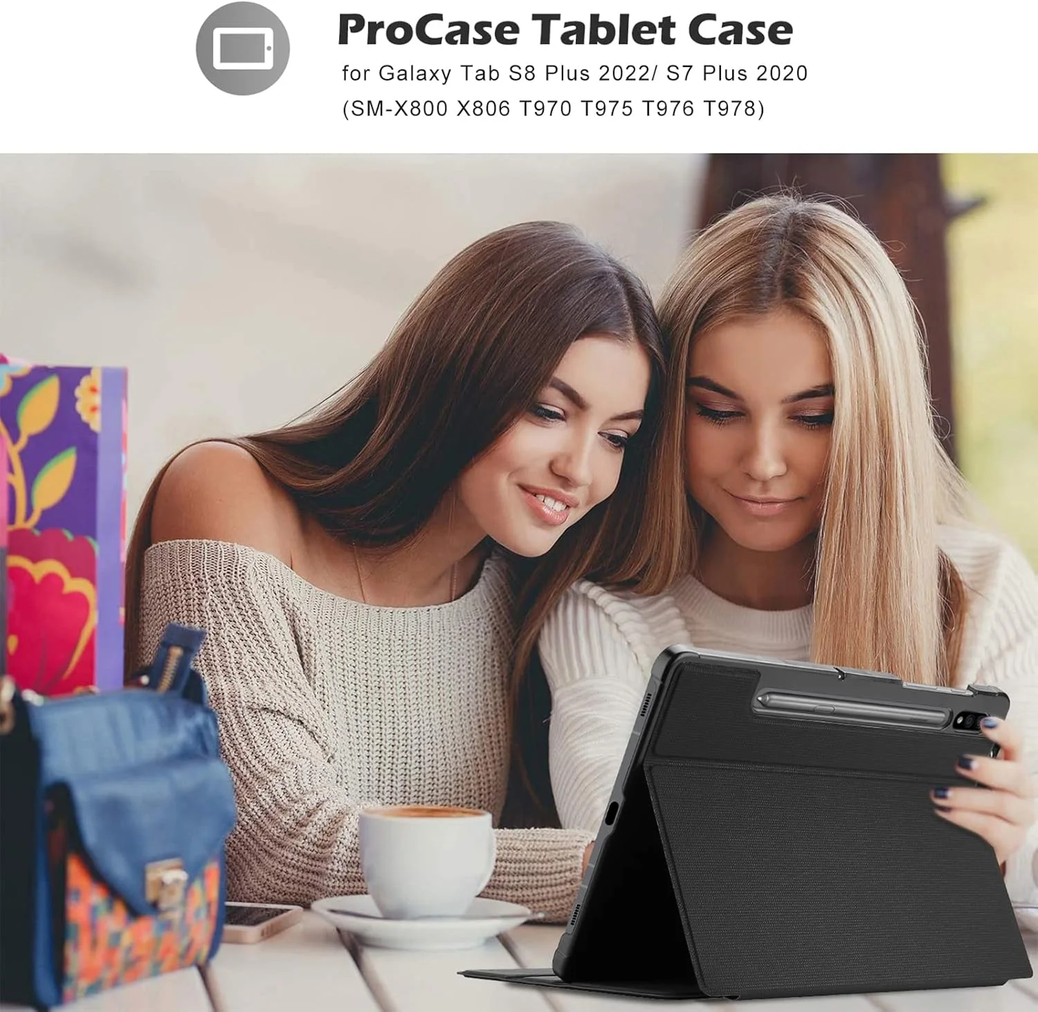 کاور پروکیس برای گلکسی تب S7 FE 5G 2021 / S8 Plus 2022 / S7 Plus 2020 سایز 12.4 اینچ به همراه جای قلم S Pen، کاور هوشمند برای تبلت 12.4 اینچی سامسونگ گلکسی (SM-X800 X806 T730 T736 T970 T975 T976 T978) - مشکی کاور پروکیس برای گلکسی تب S7 FE 5G 2021 / S8 Plus 2022 / S7 Plus 2020 سایز 12.4 اینچ به همراه جای قلم S Pen، کاور هوشمند برای تبلت 12.4 اینچی سامسونگ گلکسی (SM-X800 X806 T730 T736 T970 T975 T976 T978) - مشکی