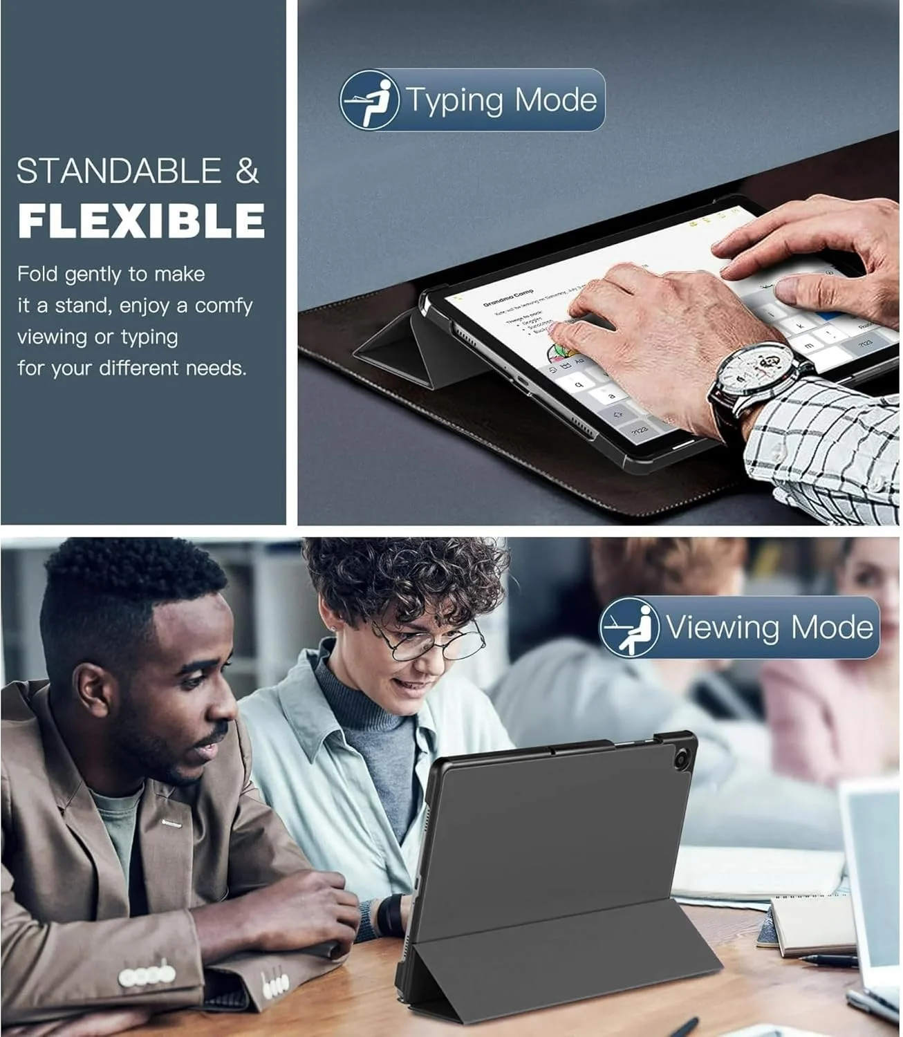 کاور تبلت سامسونگ گلکسی تب A9+/A9 پلاس 11 اینچ 2023، کاور محافظ پشتی سخت، باریک و سبک با قابلیت استند برای تبلت گلکسی تب A9+ مدل SM-X210/X216/X218 (مشکی) کاور تبلت سامسونگ گلکسی تب A9+/A9 پلاس 11 اینچ 2023، کاور محافظ پشتی سخت، باریک و سبک با قابلیت استند برای تبلت گلکسی تب A9+ مدل SM-X210/X216/X218 (مشکی)