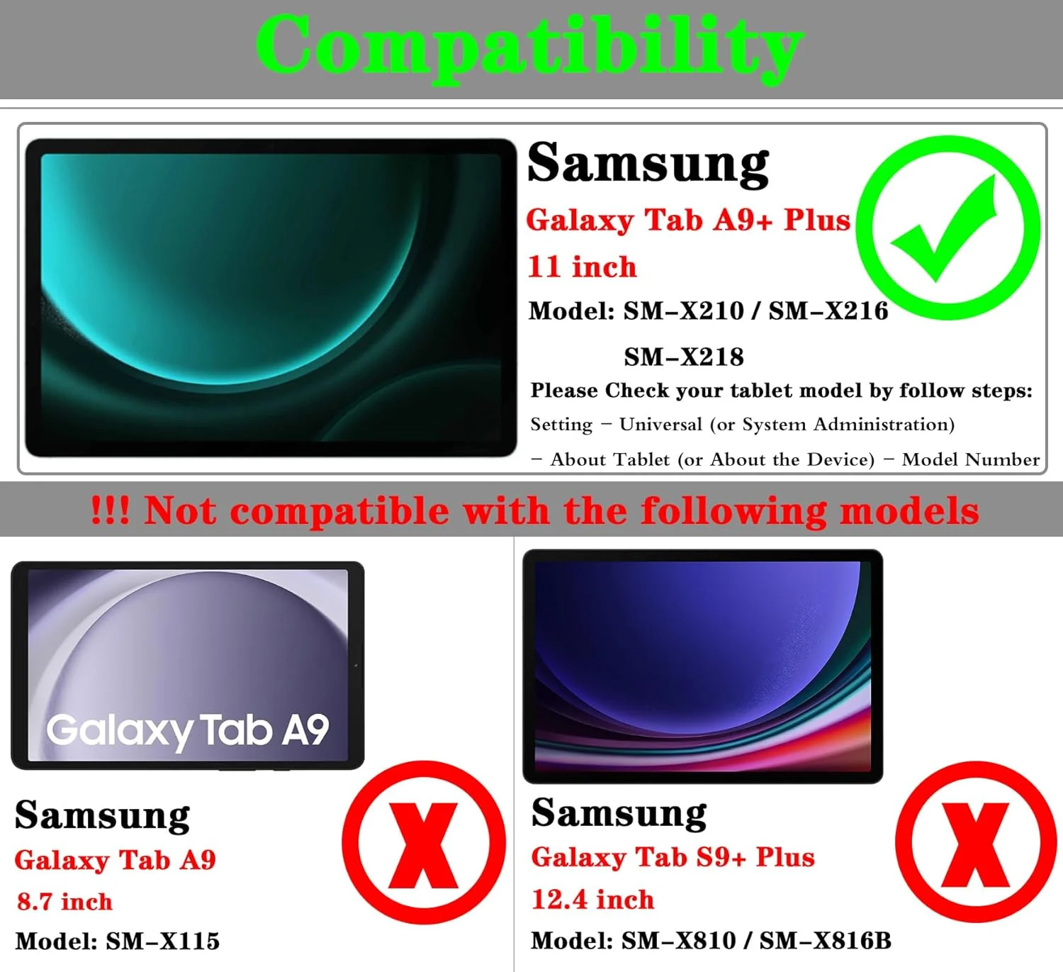 کاور تبلت 360 درجه چرخان GOZOPO برای گلکسی تب A9 پلاس، مناسب برای تبلت 11 اینچی سامسونگ گلکسی تب A9 پلاس 2023 مدل SM-X210، SM-X215، SM-X216، SM-X218 (مشکی)