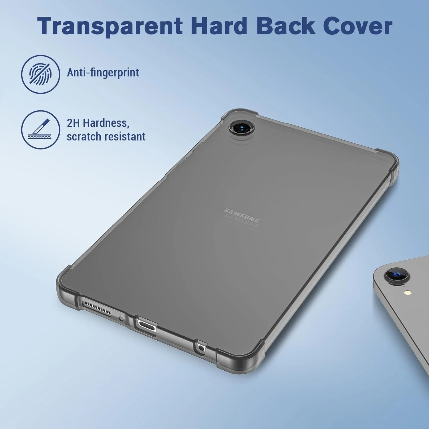 کاور شفاف ProCase برای گلکسی تب A9 8.7 اینچ 2023، کاور نازک و سبک شفاف برای تب A9 8.7 اینچ SM-X110/X115/X117 - مشکی دودی کاور شفاف ProCase برای گلکسی تب A9 8.7 اینچ 2023، کاور نازک و سبک شفاف برای تب A9 8.7 اینچ SM-X110/X115/X117 - مشکی دودی