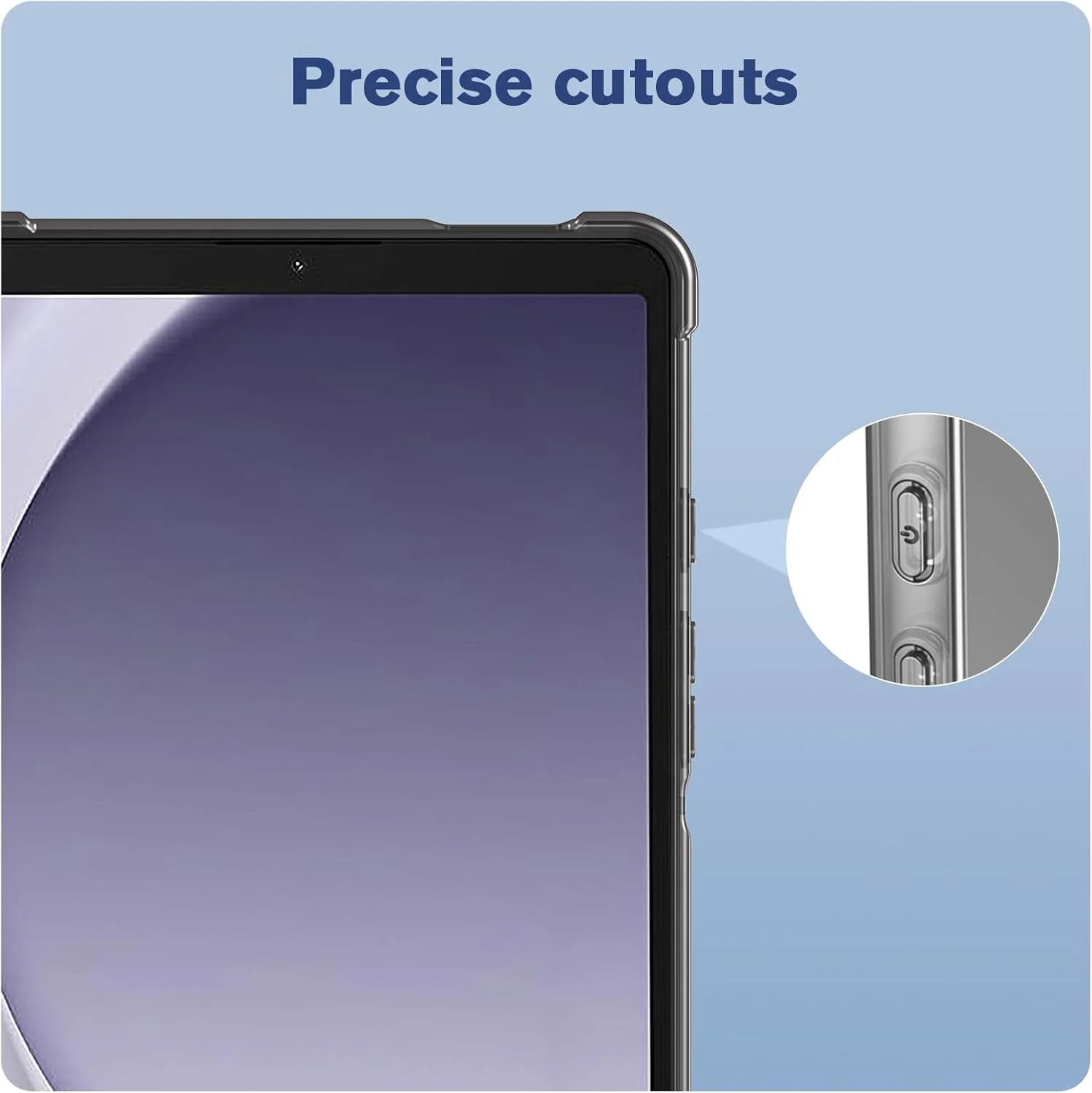 کاور شفاف ProCase برای گلکسی تب A9 8.7 اینچ 2023، کاور نازک و سبک شفاف برای تب A9 8.7 اینچ SM-X110/X115/X117 - مشکی دودی کاور شفاف ProCase برای گلکسی تب A9 8.7 اینچ 2023، کاور نازک و سبک شفاف برای تب A9 8.7 اینچ SM-X110/X115/X117 - مشکی دودی