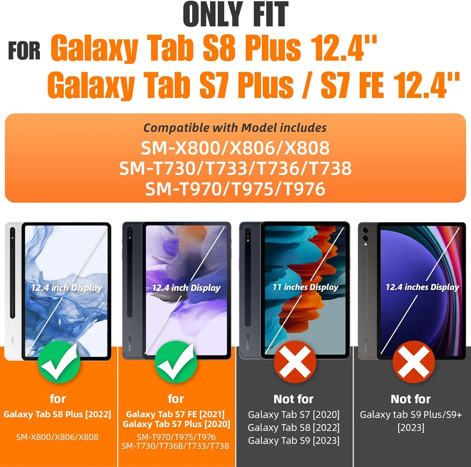 کیف محافظ تبلت سامسونگ گلکسی تب S8 پلاس / S7 FE 5G 12.4 اینچ به همراه محافظ صفحه نمایش، دارای استند چرخان 360 درجه، بند دستی و شانه، مناسب برای گلکسی تب S8 پلاس/ S7 FE 12.4 اینچ مدل 2022/2021، رنگ مشکی کیف محافظ تبلت سامسونگ گلکسی تب S8 پلاس / S7 FE 5G 12.4 اینچ به همراه محافظ صفحه نمایش، دارای استند چرخان 360 درجه، بند دستی و شانه، مناسب برای گلکسی تب S8 پلاس/ S7 FE 12.4 اینچ مدل 2022/2021، رنگ مشکی